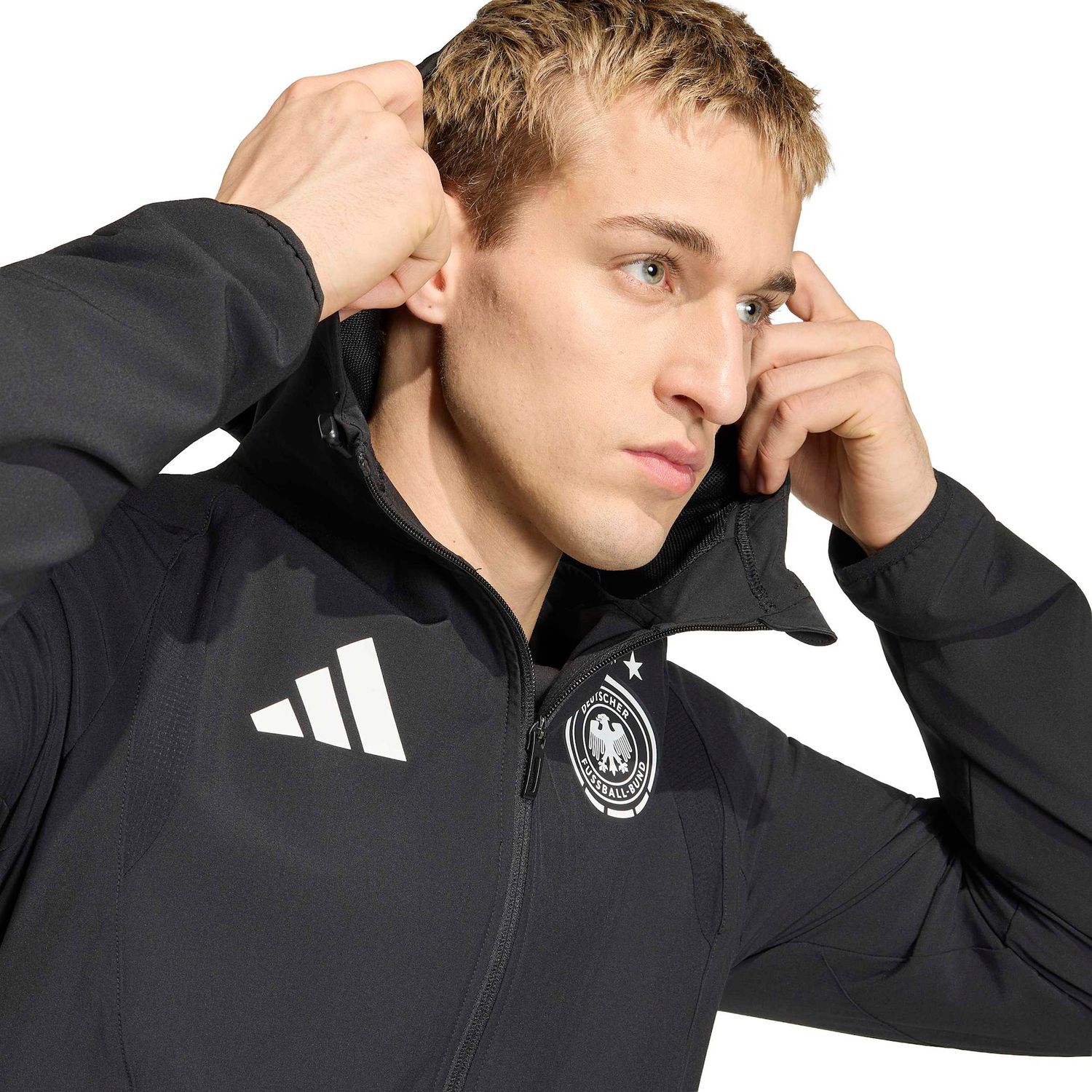 GERMANY 2026 TIRO TRAVEL FULL ZIP WINDBREAKER (BLACK)