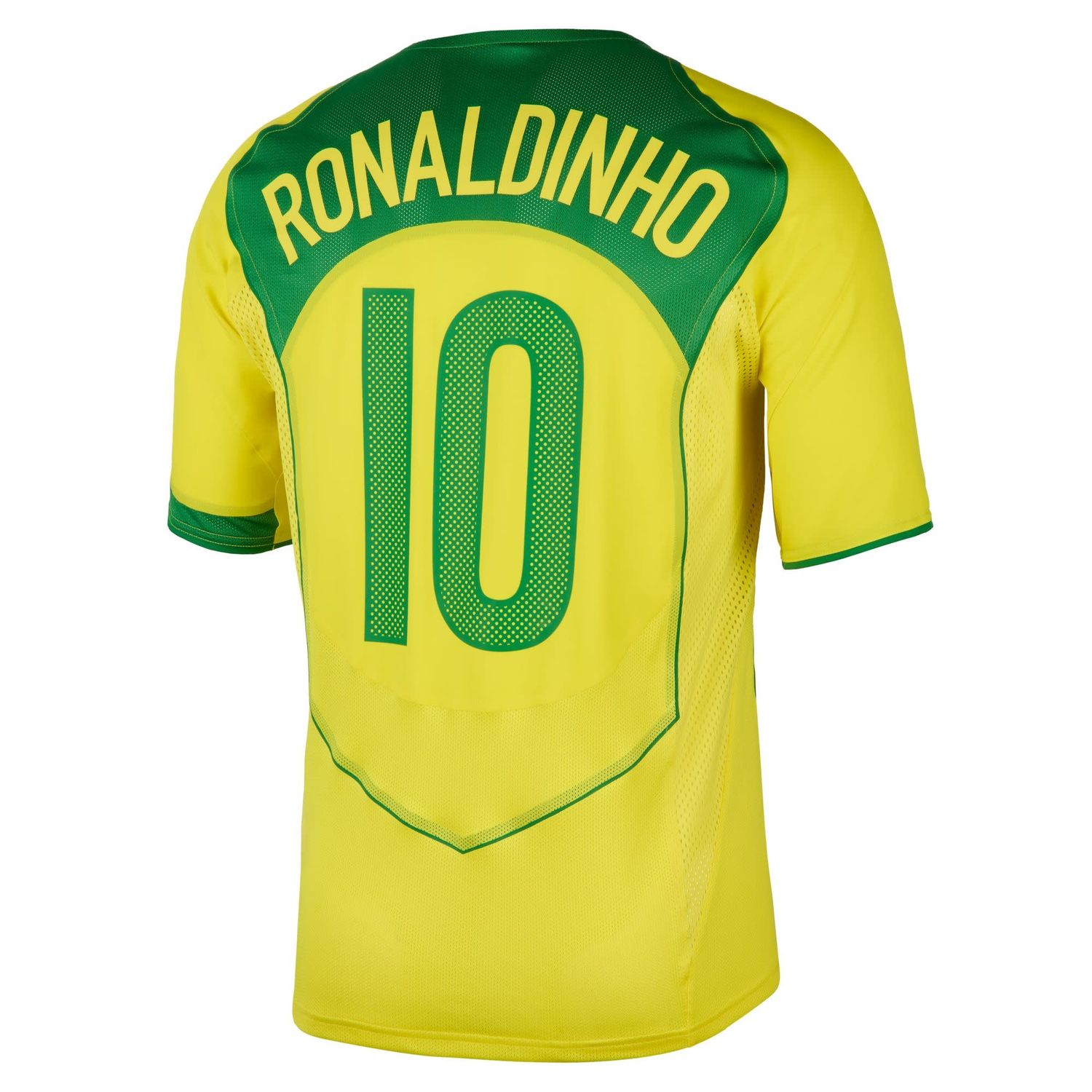 RONALDINHO BRAZIL REISSUE AUTHENTIC HOME JERSEY (YELLOW)