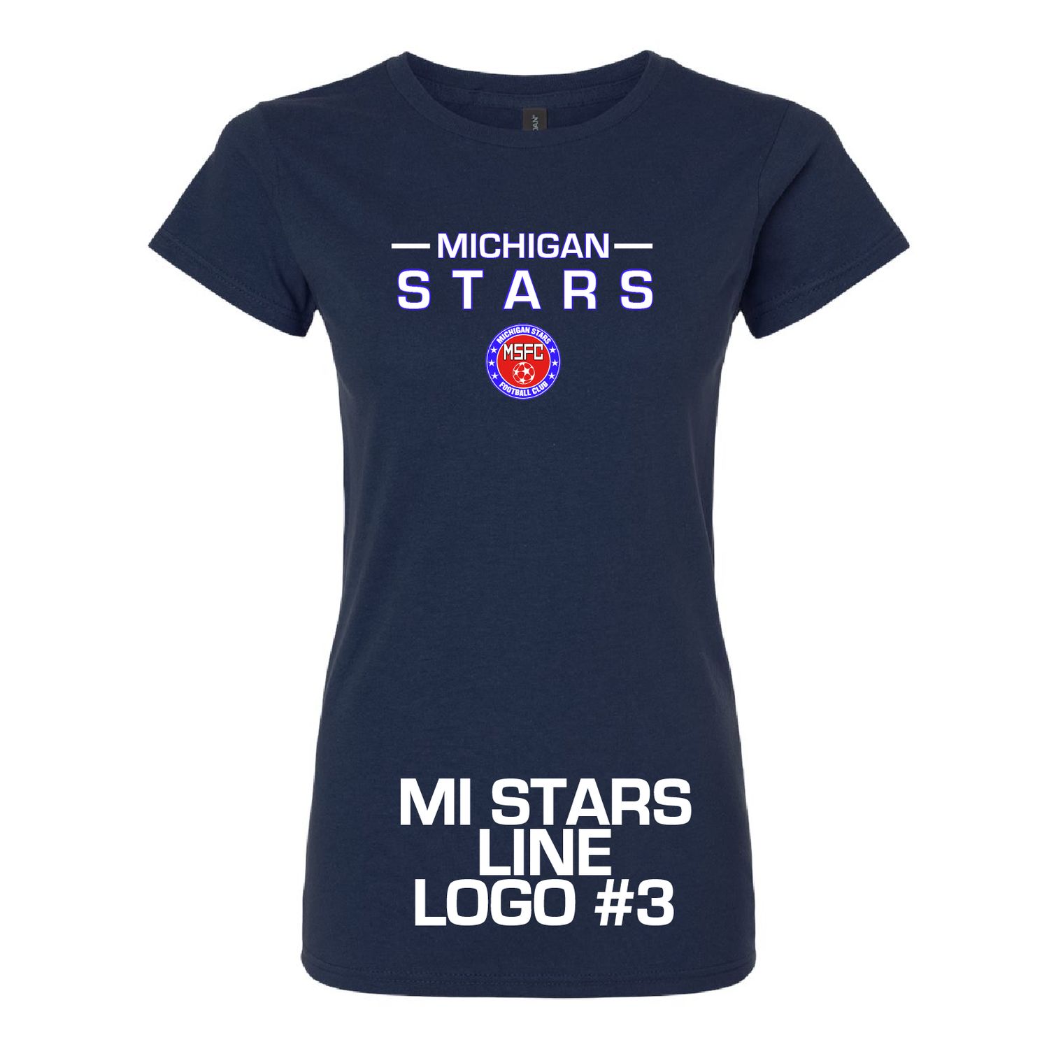 MI STARS SOFT SS TEE WOMENS (NAVY)
