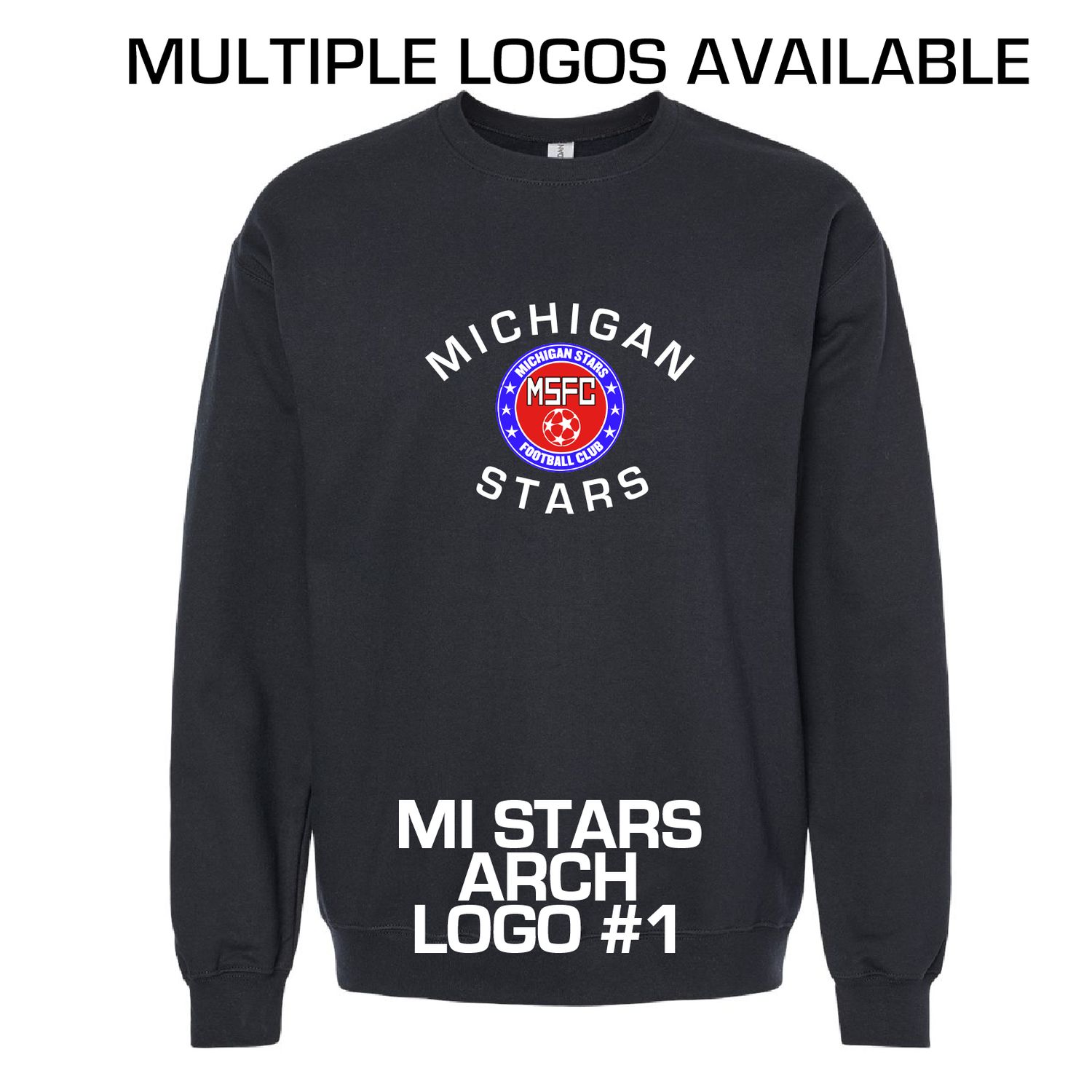 MI STARS CREW SWEATSHIRT (BLACK)