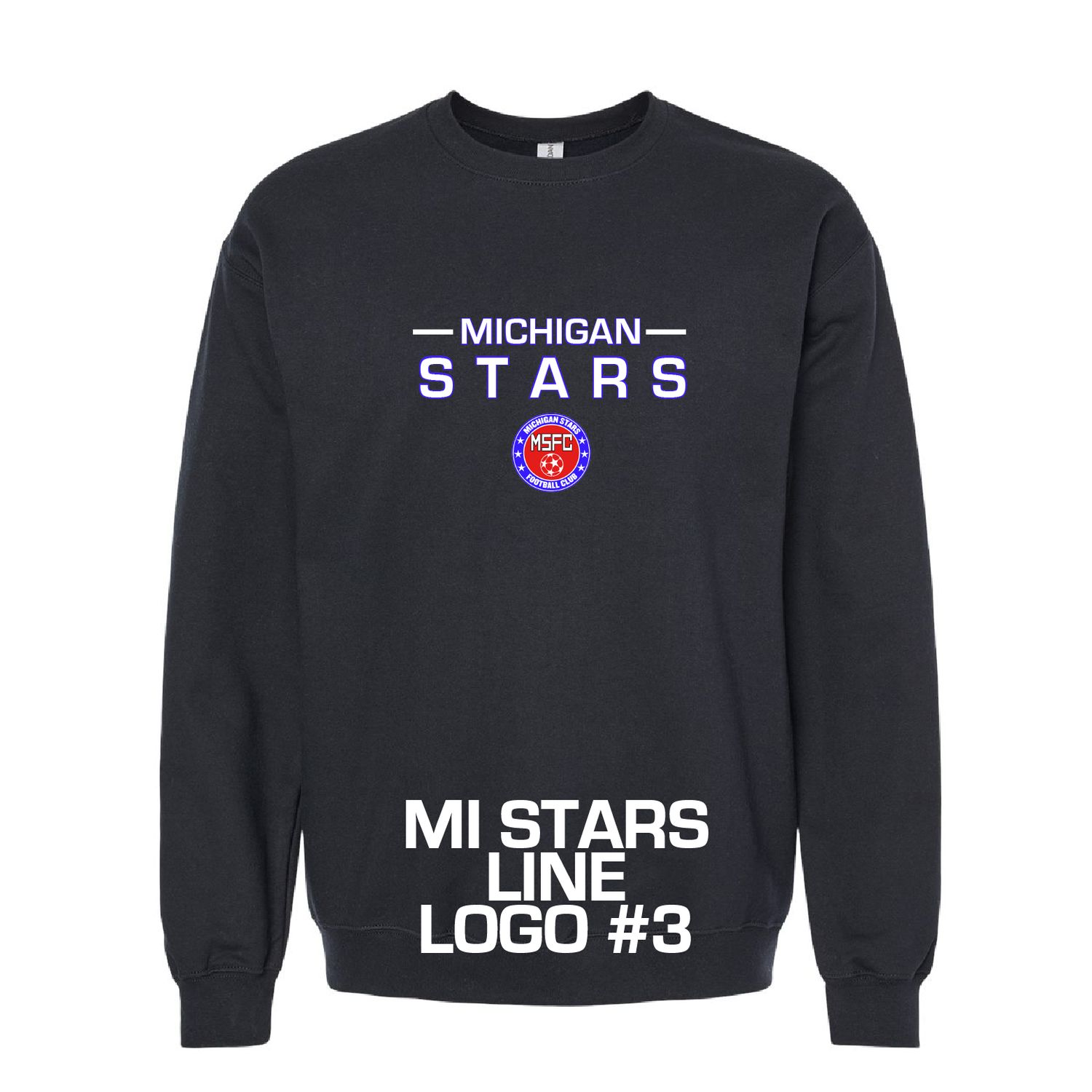 MI STARS CREW SWEATSHIRT (BLACK)