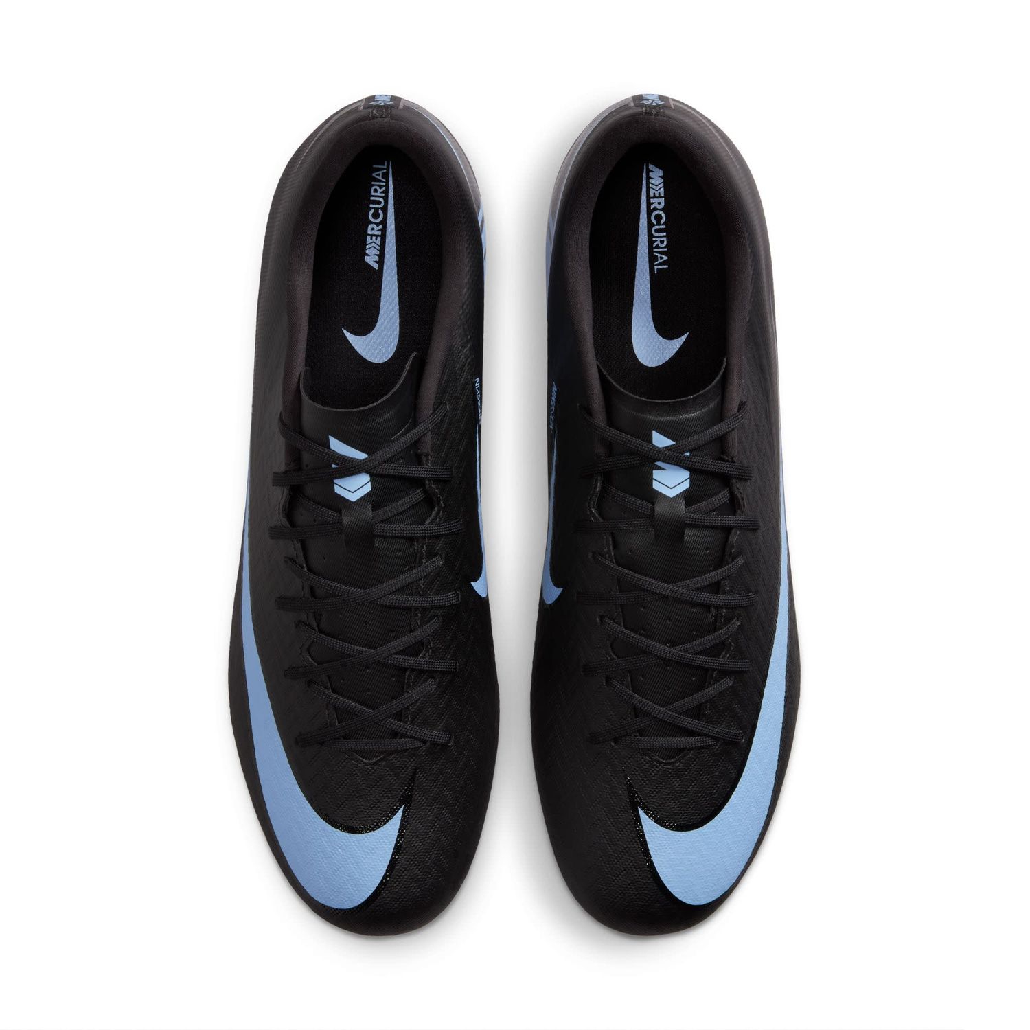 ZOOM MERCURIAL VAPOR 16 ACADEMY FG/MG (BLACK/LIGHT BLUE)