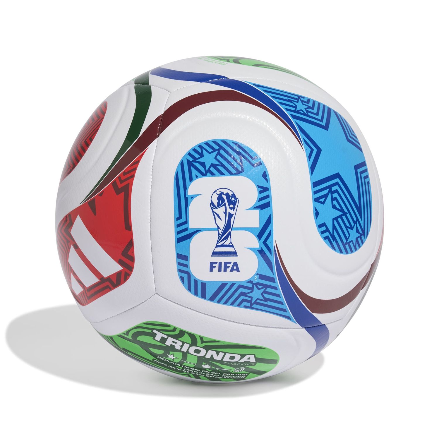 WORLD CUP 2026 TRIONDA TRAINING BALL (RED/GREEN/BLUE)