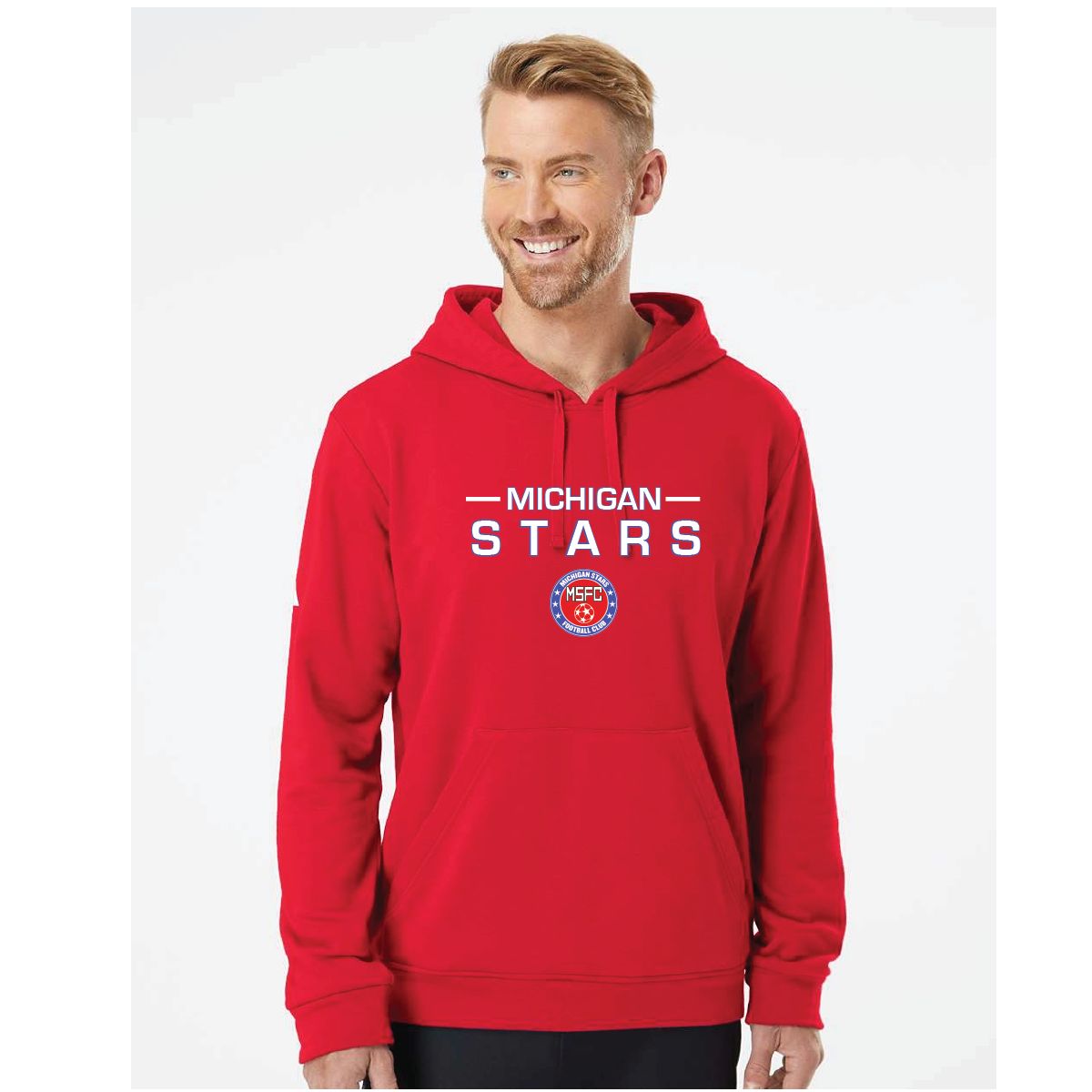MI STARS ADI FLEECE HOODIE (RED)