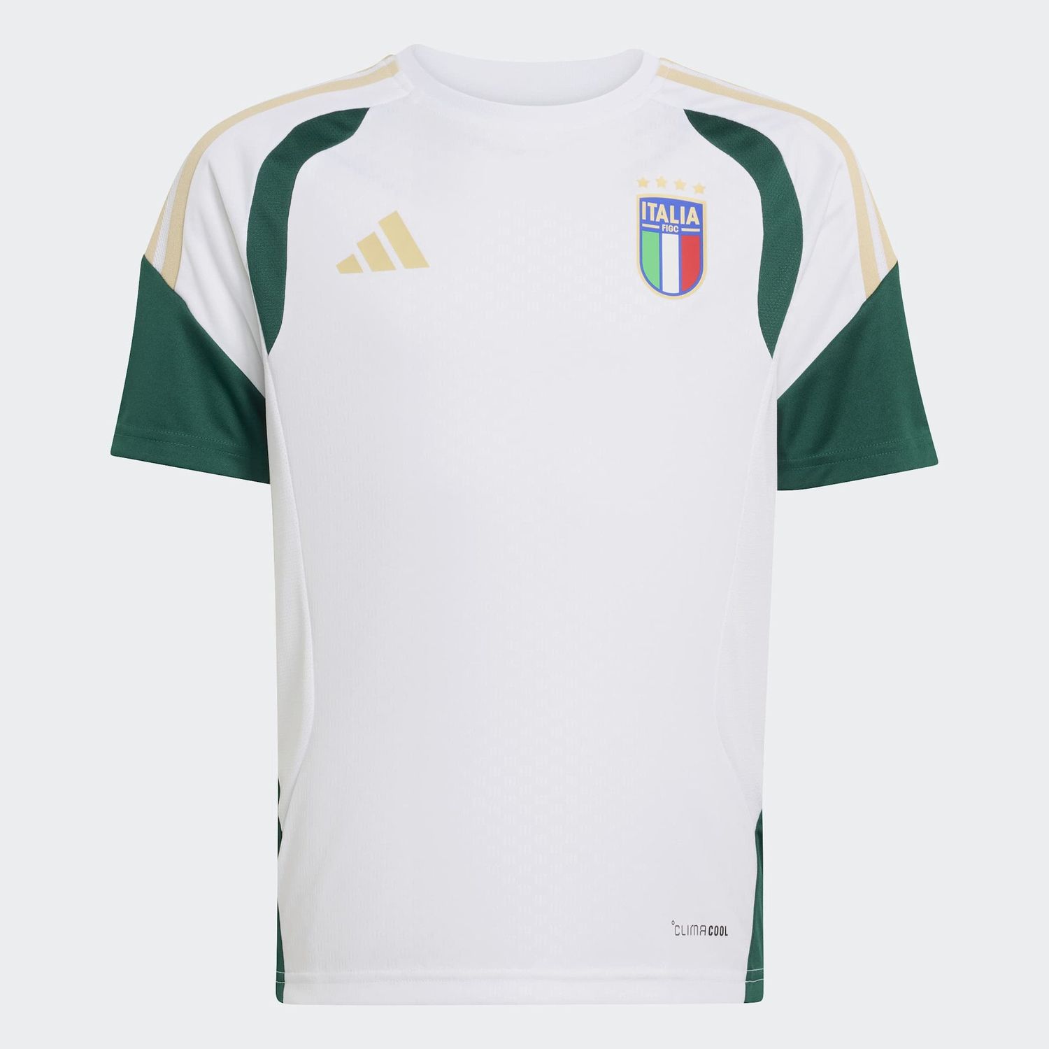 ITALY 2026 TIRO TRAINING JERSEY YOUTH (WHITE/GREEN)