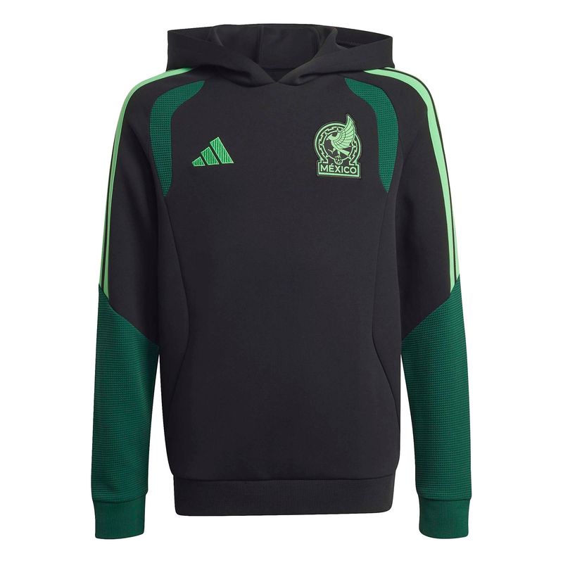 MEXICO 2026 TIRO SWEAT HOODIE YOUTH (BLACK/GREEN)