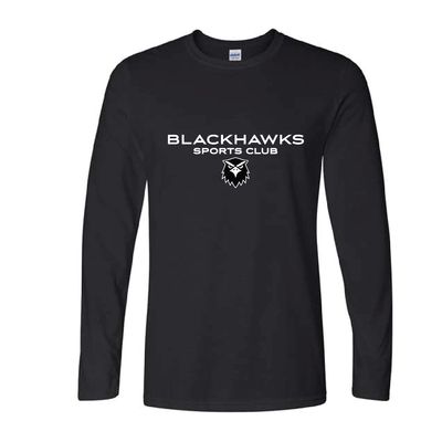 BLACKHAWKS LS SOFT TEE (BLK)