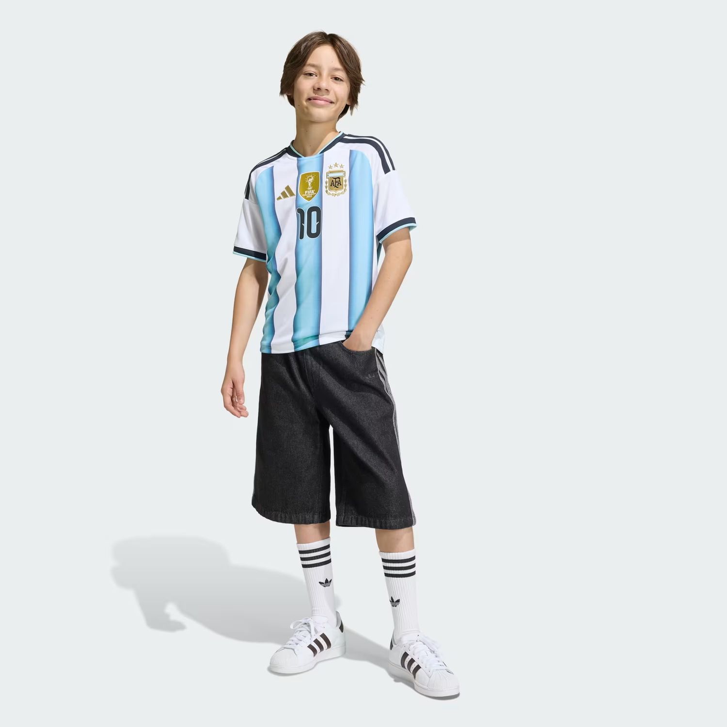 ARGENTINA MESSI 2026 HOME JERSEY YOUTH (WHITE/BLUE)