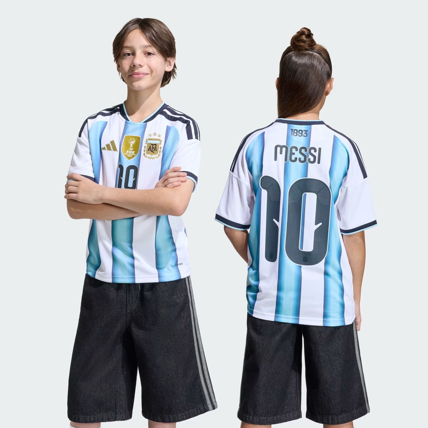 ARGENTINA MESSI 2026 HOME JERSEY YOUTH (WHITE/BLUE)