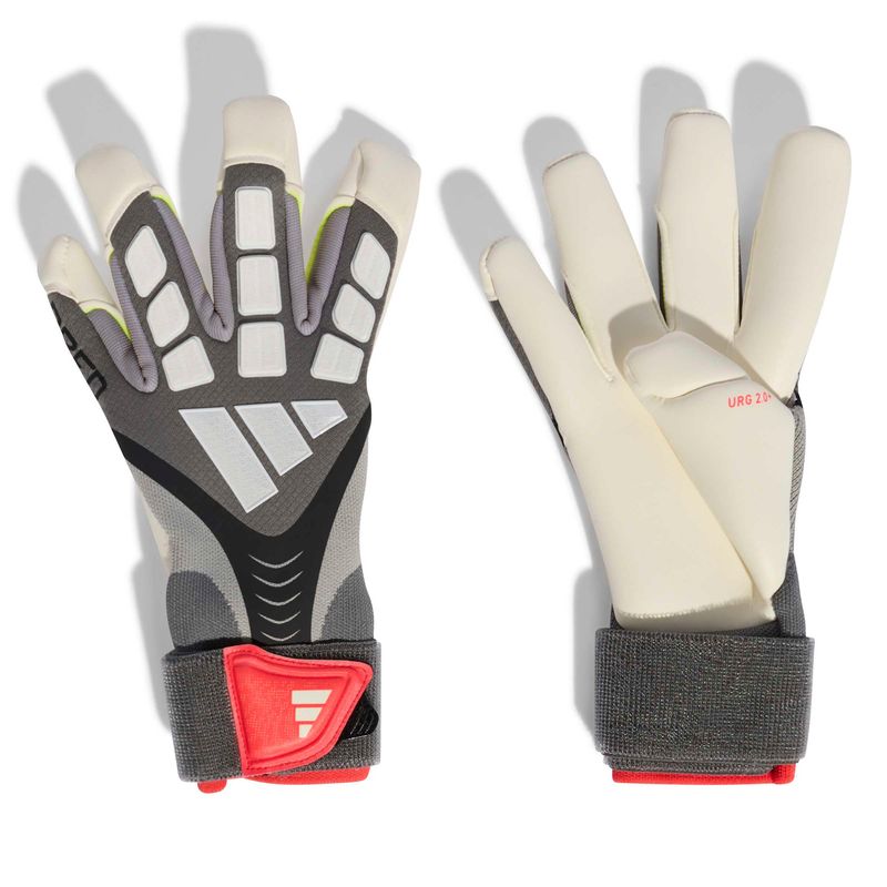 PREDATOR PRO HYBRID STRAP GK GLOVES (IRON/BLACK/RED)