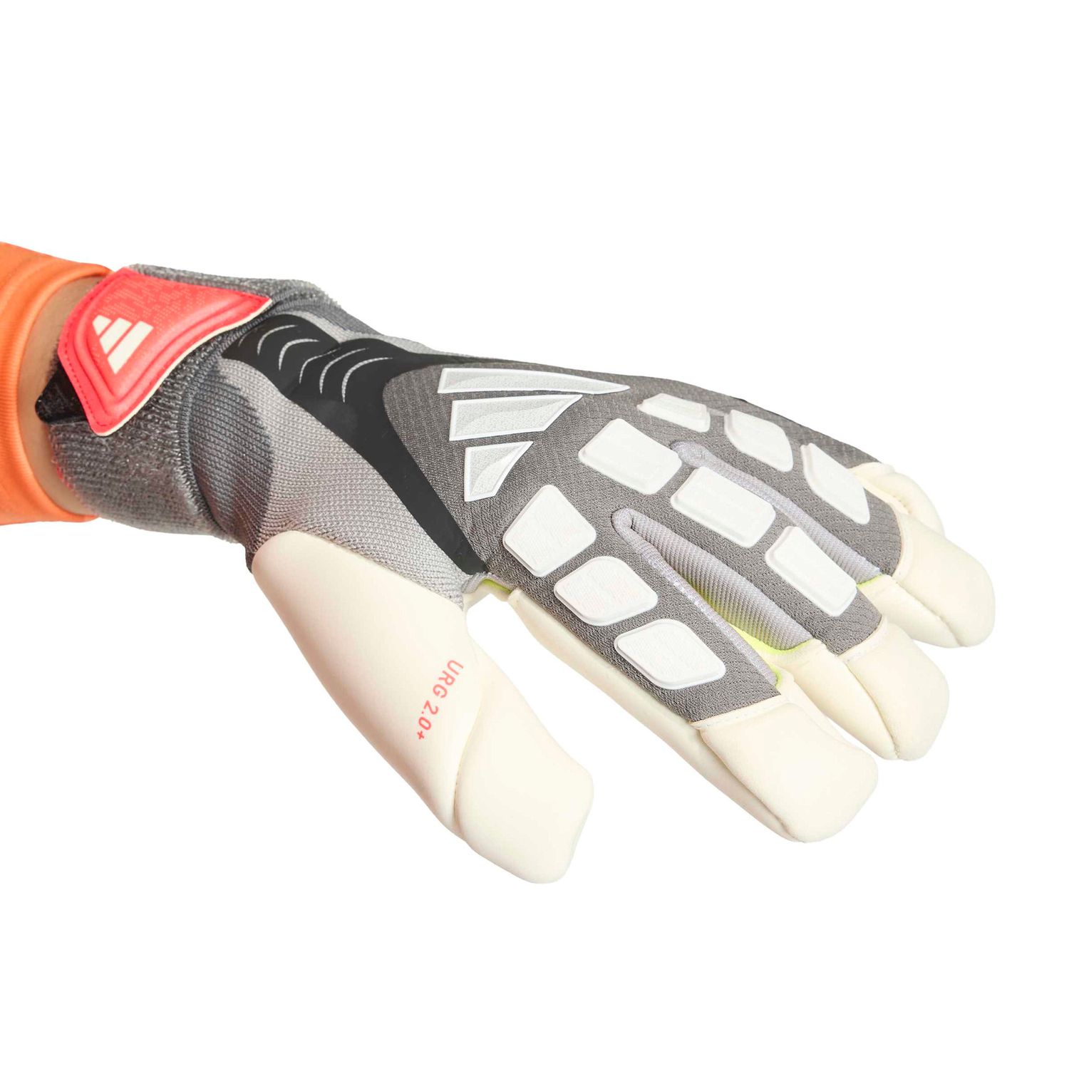 PREDATOR PRO HYBRID STRAP GK GLOVES (IRON/BLACK/RED)