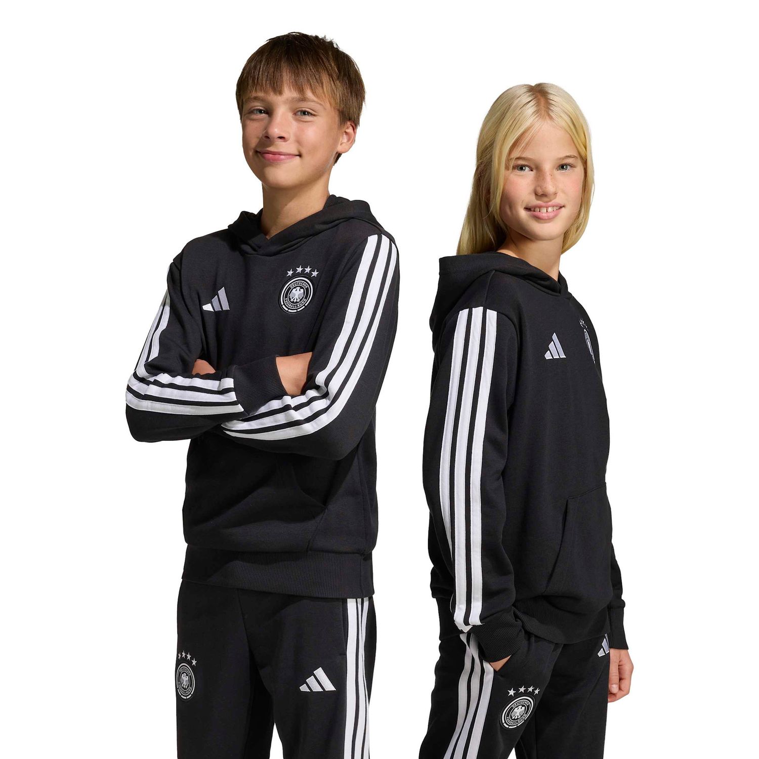 GERMANY 2026 DNA FLEECE HOODIE YOUTH (BLACK)