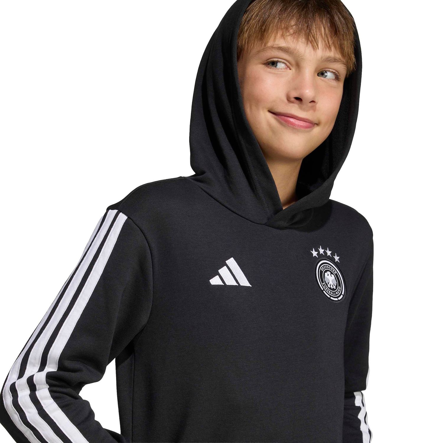 GERMANY 2026 DNA FLEECE HOODIE YOUTH (BLACK)