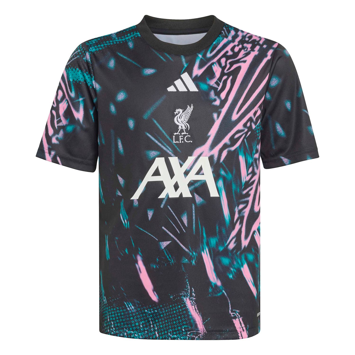 LIVERPOOL 25/26 PREMATCH JERSEY YOUTH (BLACK/PINK/GREEN)