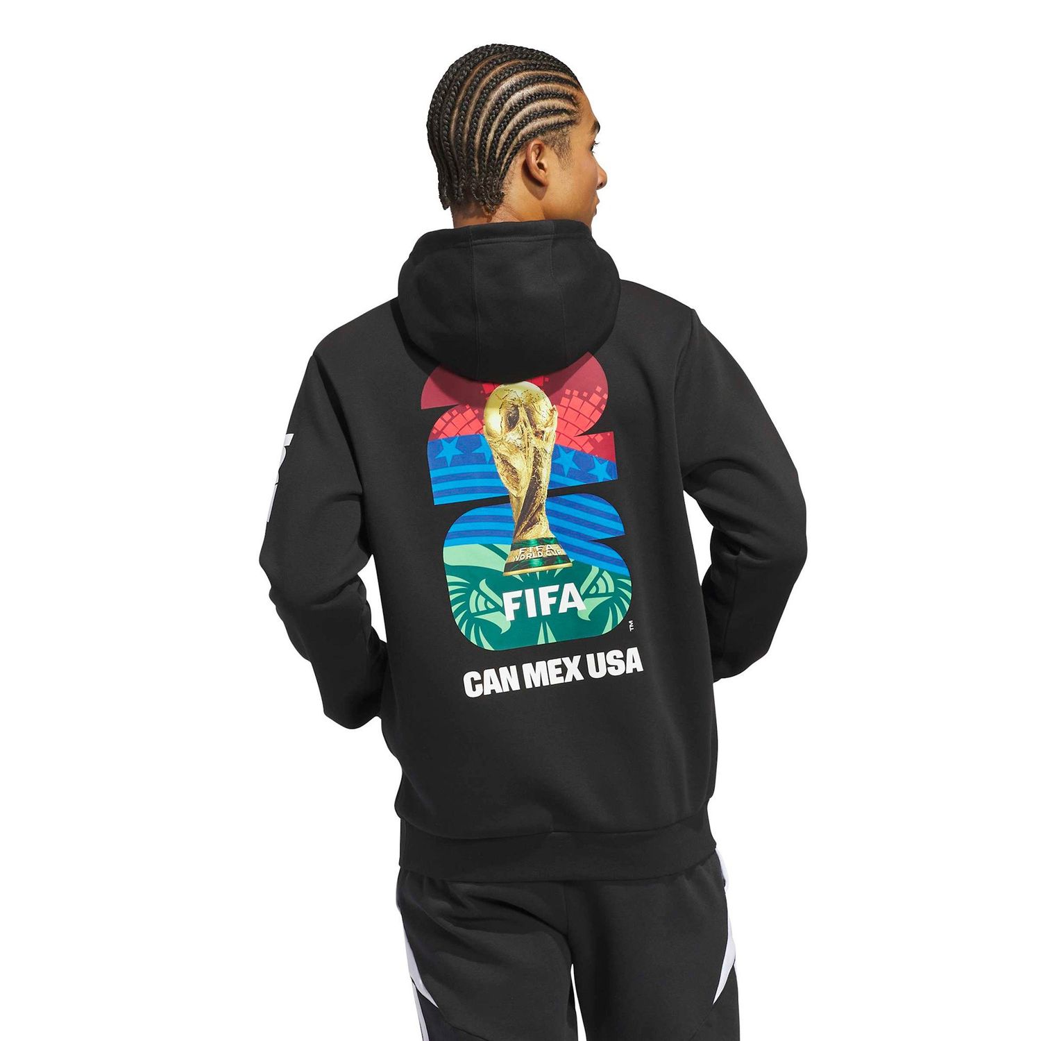 WORLD CUP 2026 MATCH BALL GRAPHIC HOODIE (BLACK)