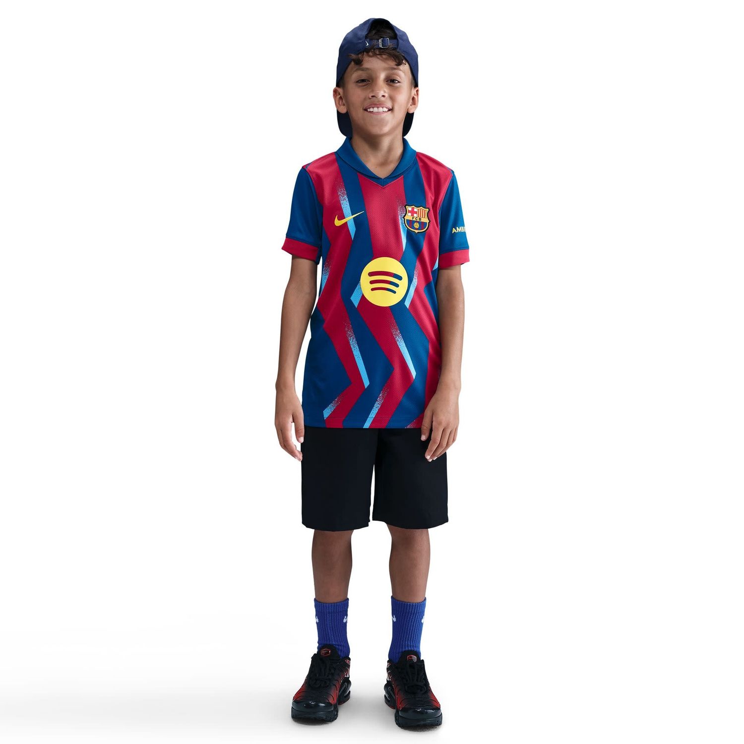 FC BARCELONA 25/26 FOURTH JERSEY YOUTH (GYM BLUE/RED)