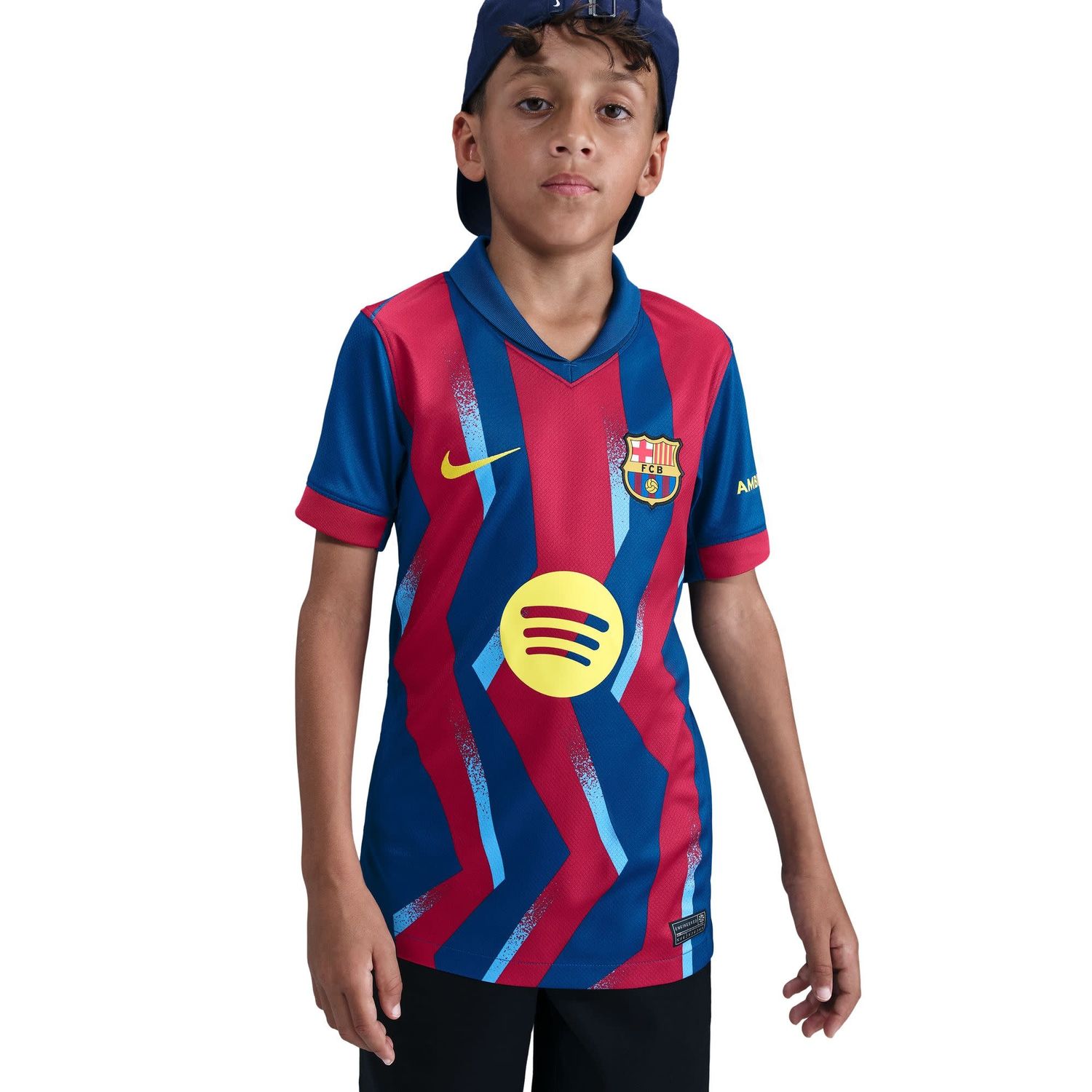 FC BARCELONA 25/26 FOURTH JERSEY YOUTH (GYM BLUE/RED)