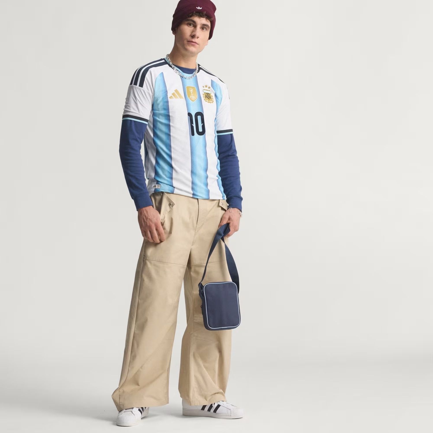 ARGENTINA MESSI 2026 AUTHENTIC HOME JERSEY (WHITE/BLUE)