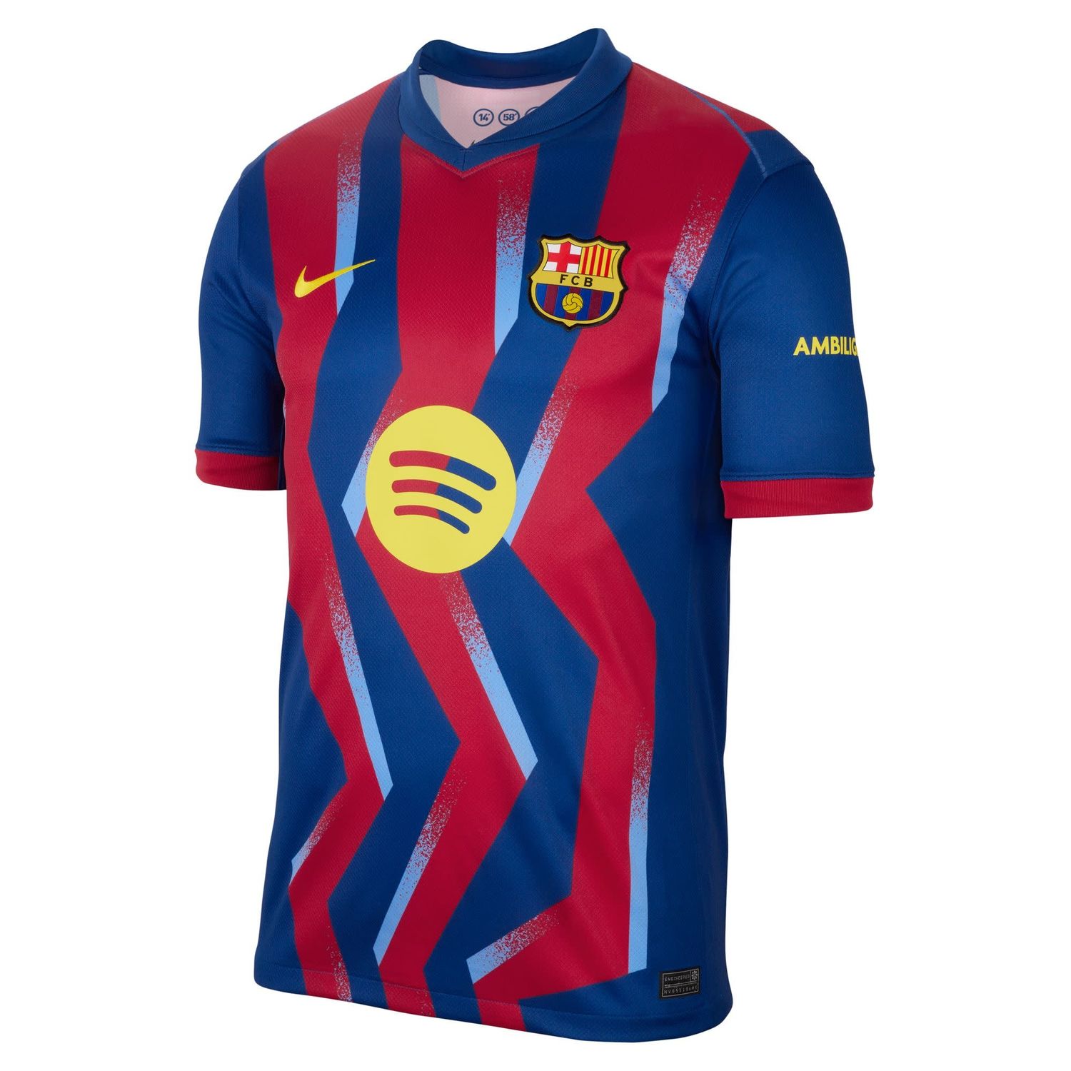FC BARCELONA 25/26 FOURTH JERSEY (GYM BLUE/RED)