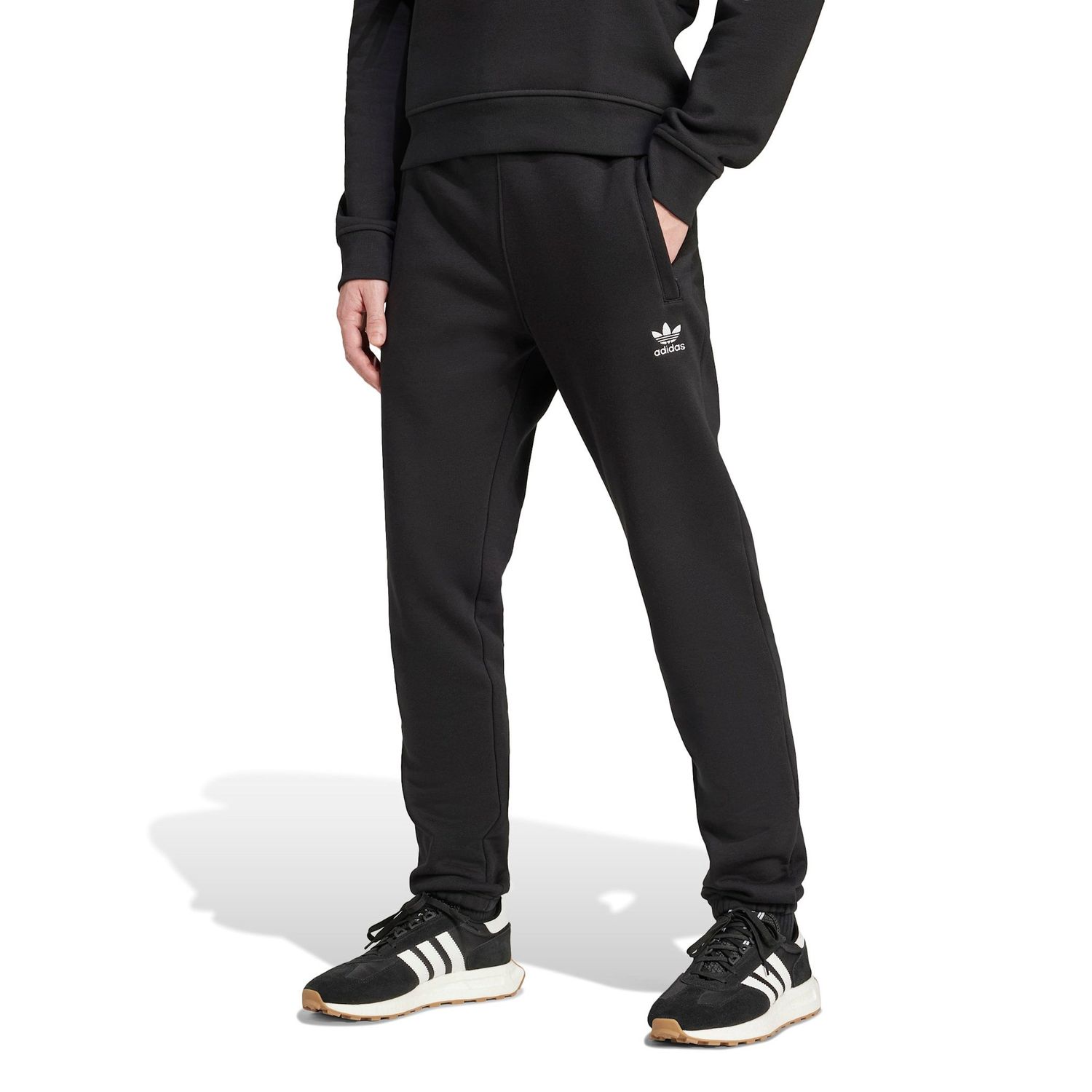 TREFOIL ESSENTIALS SWEATPANTS (BLACK)