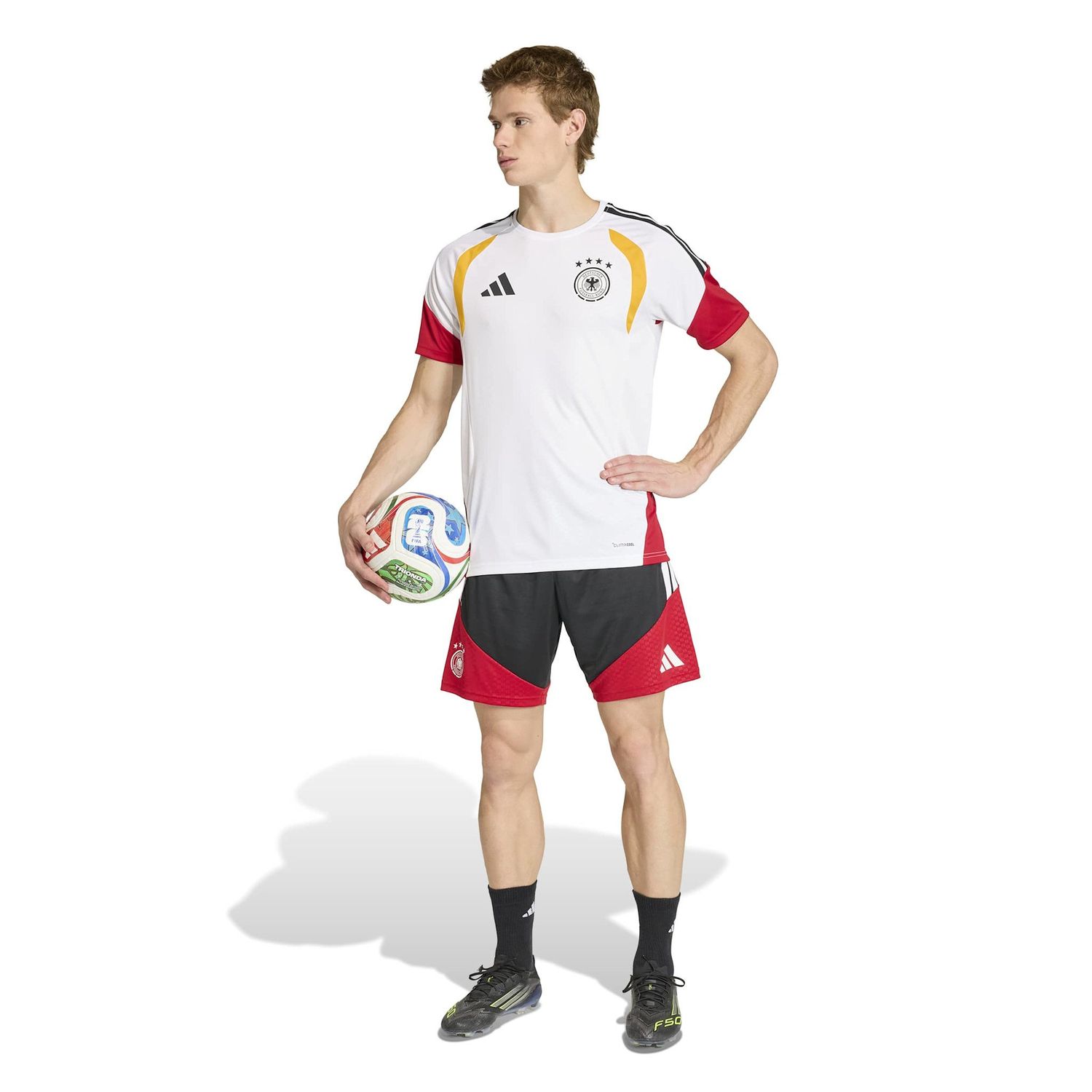 GERMANY 2026 TIRO TRAINING JERSEY (WHITE/YELLOW/RED)