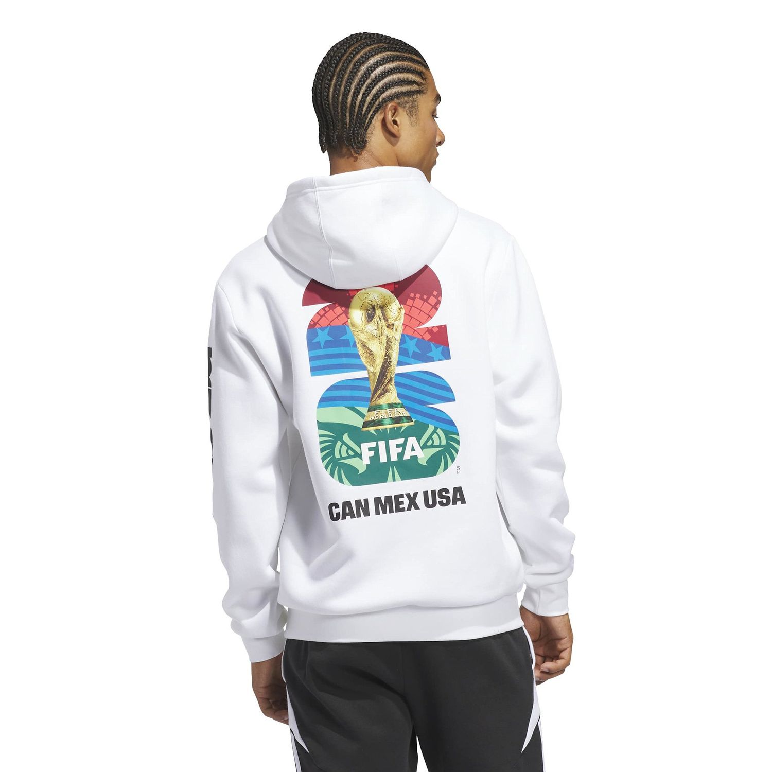 WORLD CUP 2026 MATCH BALL GRAPHIC HOODIE (WHITE)