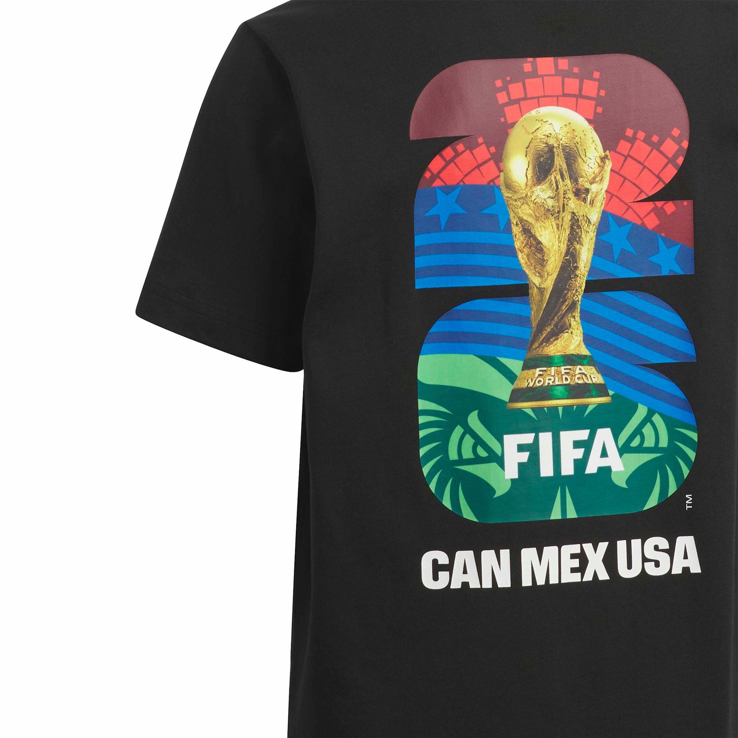WORLD CUP 2026 MATCH BALL GRAPHIC TEE YOUTH (BLACK)