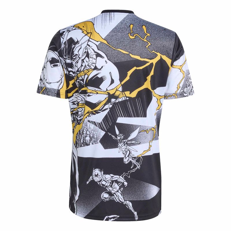 REAL MADRID 25/26 PRE-MATCH JERSEY MARVEL (BLACK/WHITE/GOLD)