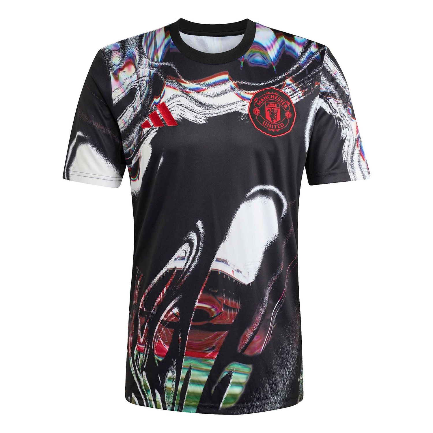 MANCHESTER UNITED 25/26 PREMATCH JERSEY (BLACK/WHITE)