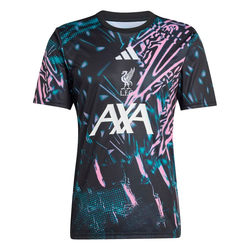 LIVERPOOL 25/26 PREMATCH JERSEY (BLACK/PINK/GREEN)