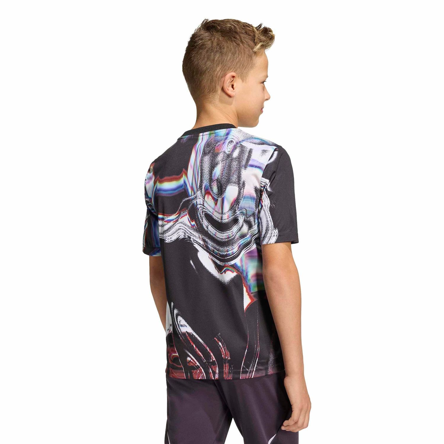 MANCHESTER UNITED 25/26 PREMATCH JERSEY YOUTH (BLACK/WHITE)