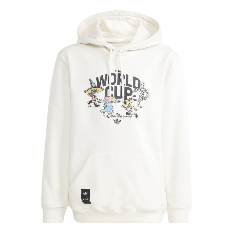 WORLD CUP 2026 MASCOT GRAPHIC HOODIE YOUTH (WHITE)
