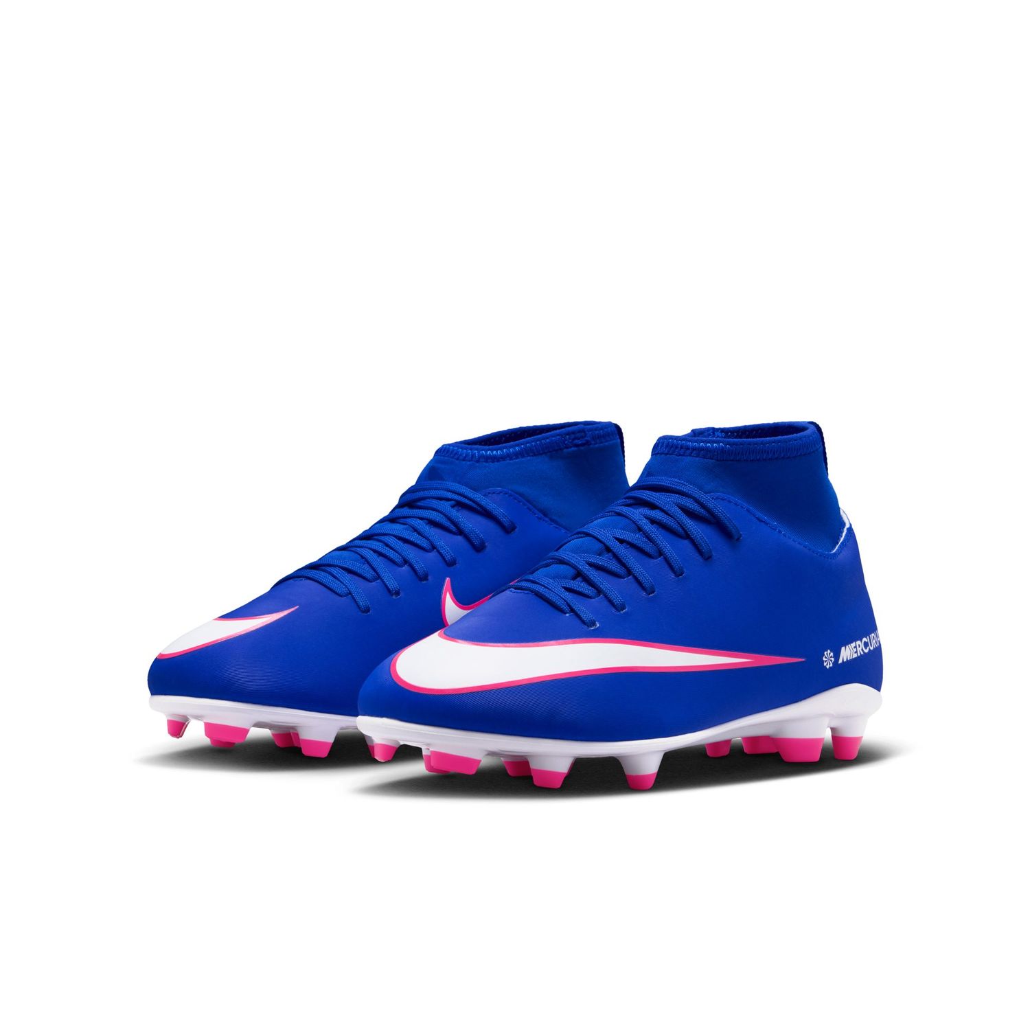 MERCURIAL SUPERFLY 10 CLUB FG/MG JR (BLUE/WHITE/PINK)