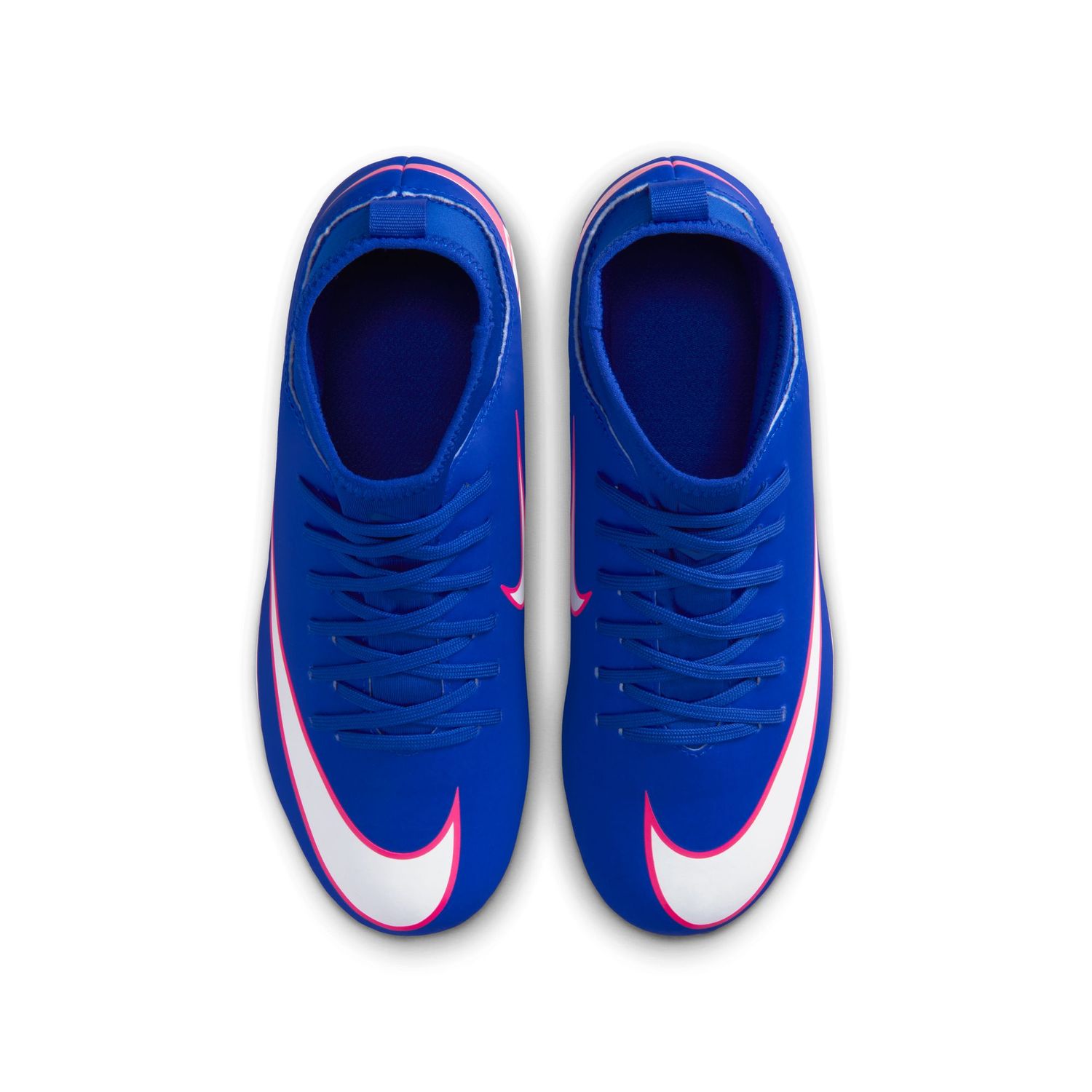 MERCURIAL SUPERFLY 10 CLUB FG/MG JR (BLUE/WHITE/PINK)