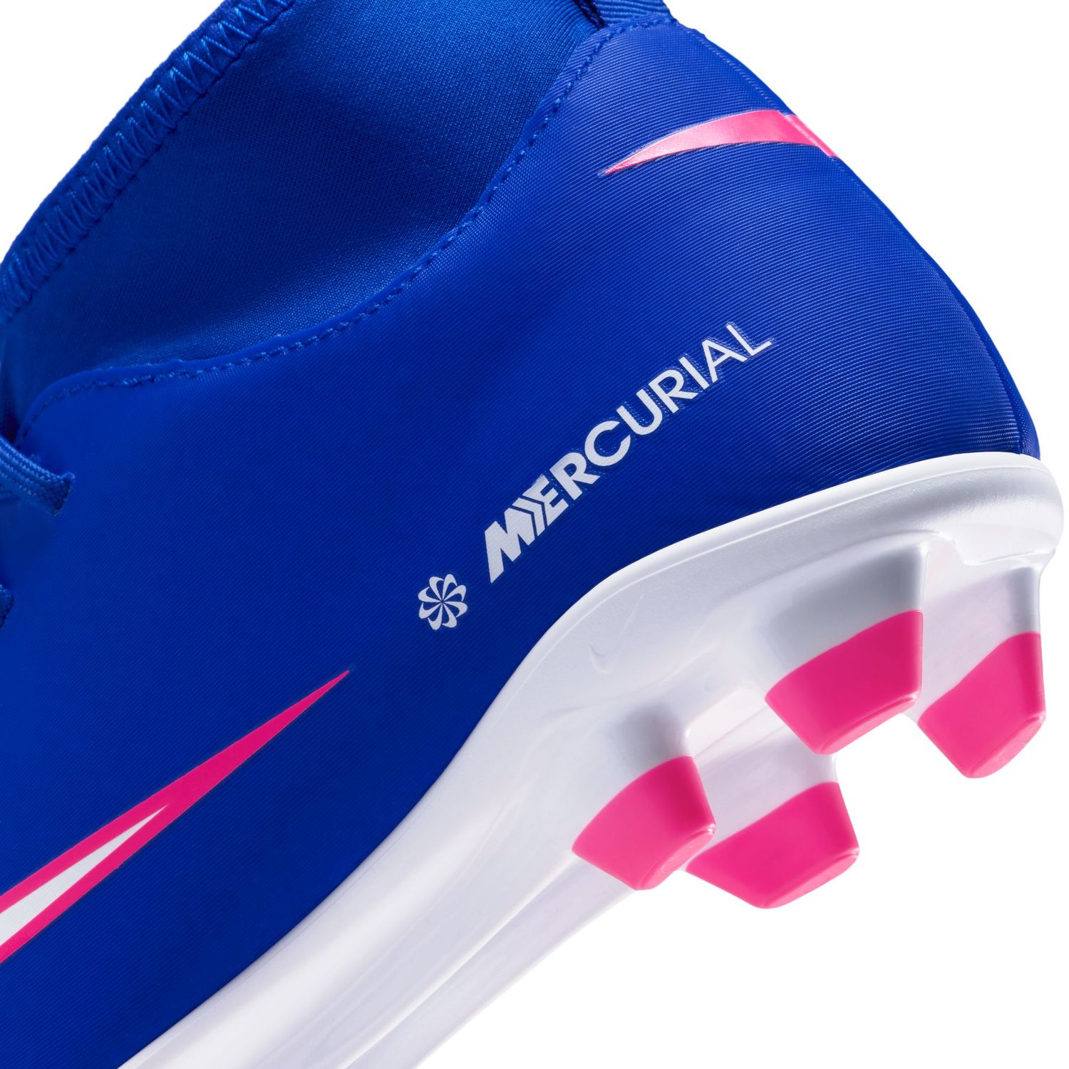 MERCURIAL SUPERFLY 10 CLUB FG/MG JR (BLUE/WHITE/PINK)