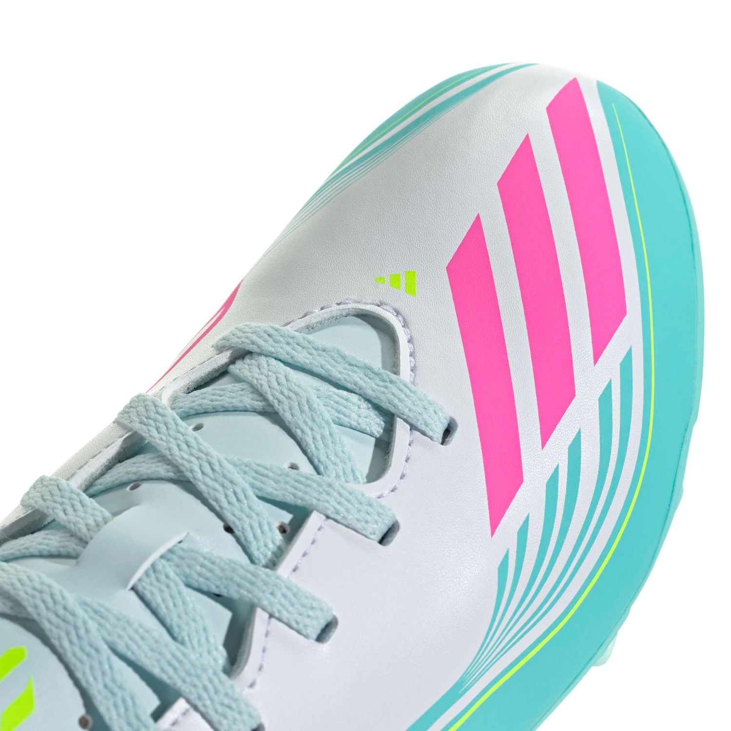 F50 CLUB MESSI FG/MG JR (WHITE/TEAL)
