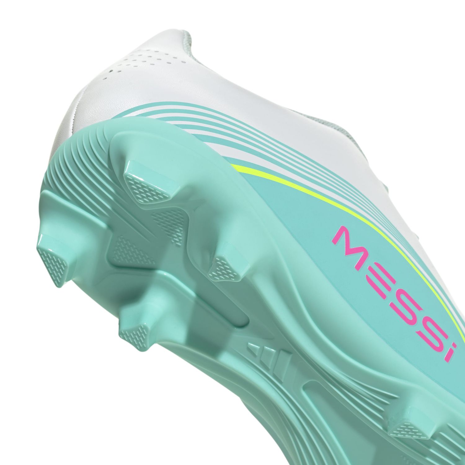 F50 CLUB MESSI FG/MG JR (WHITE/TEAL)