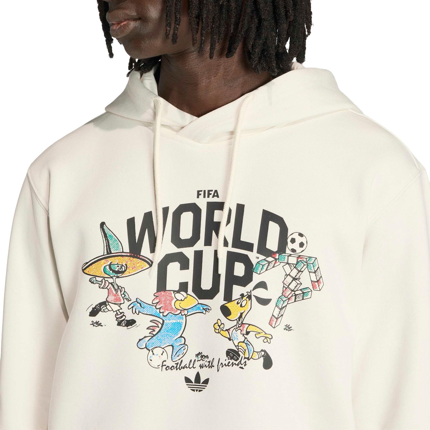WORLD CUP 2026 MASCOT GRAPHIC HOODIE (WHITE)