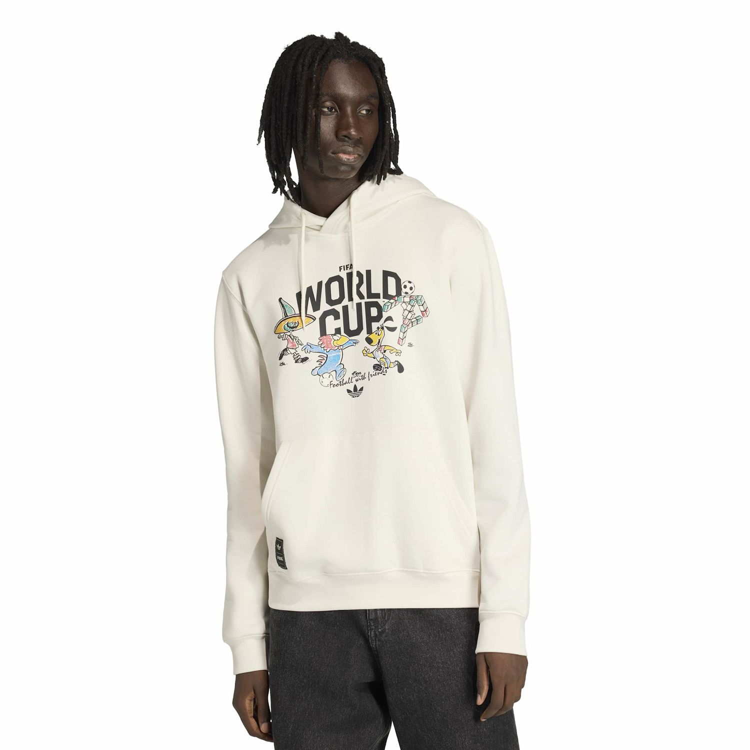 WORLD CUP 2026 MASCOT GRAPHIC HOODIE (WHITE)