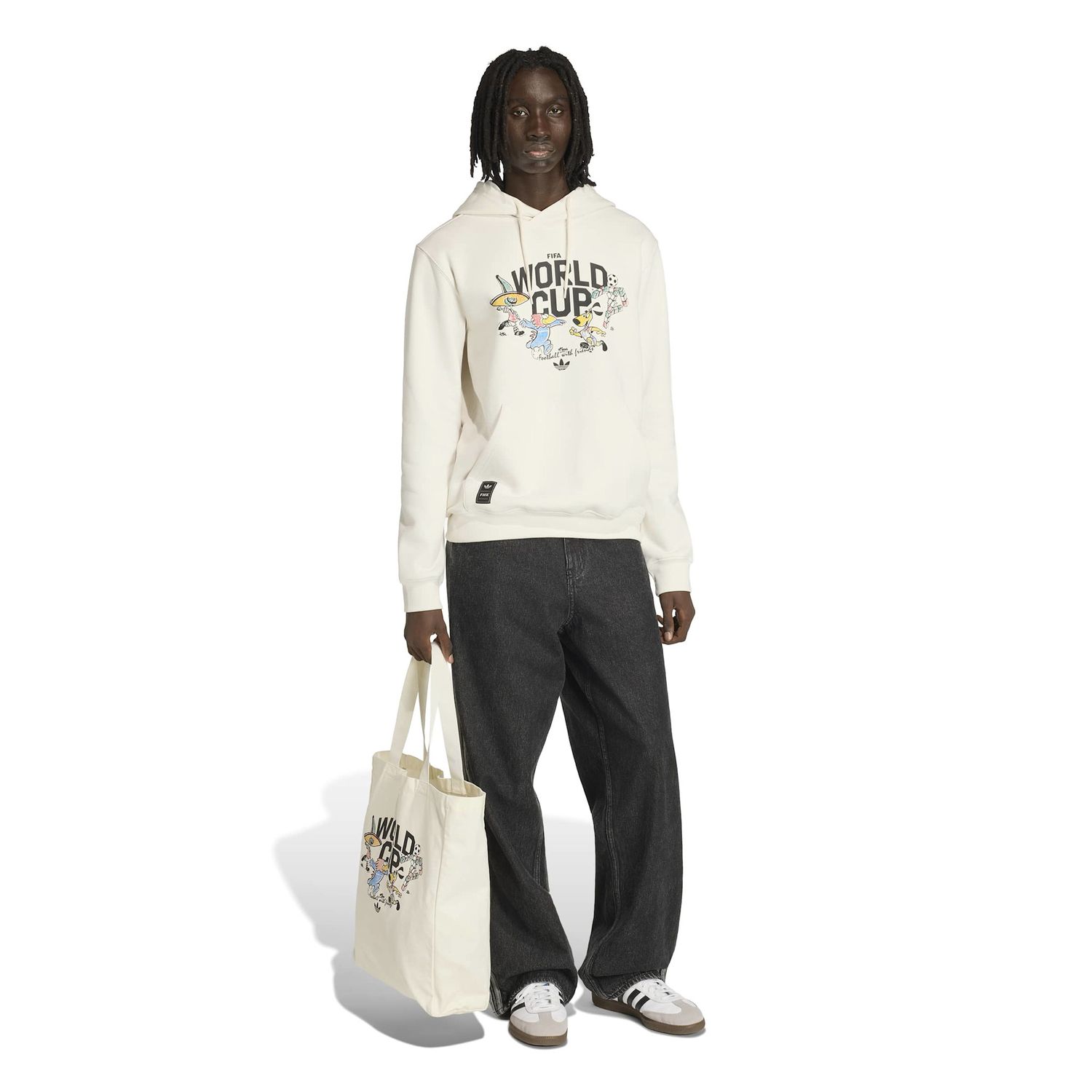 WORLD CUP 2026 MASCOT GRAPHIC HOODIE (WHITE)