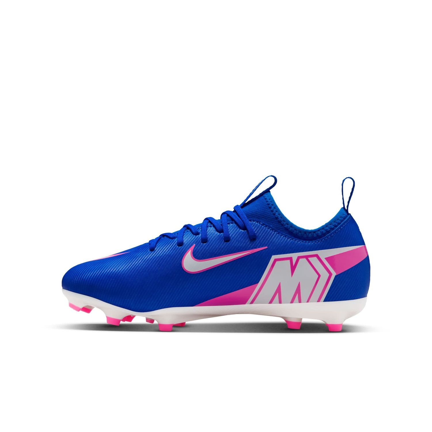 ZOOM MERCURIAL VAPOR 16 ACADEMY FG/MG JR (BLUE/WHITE/PINK)