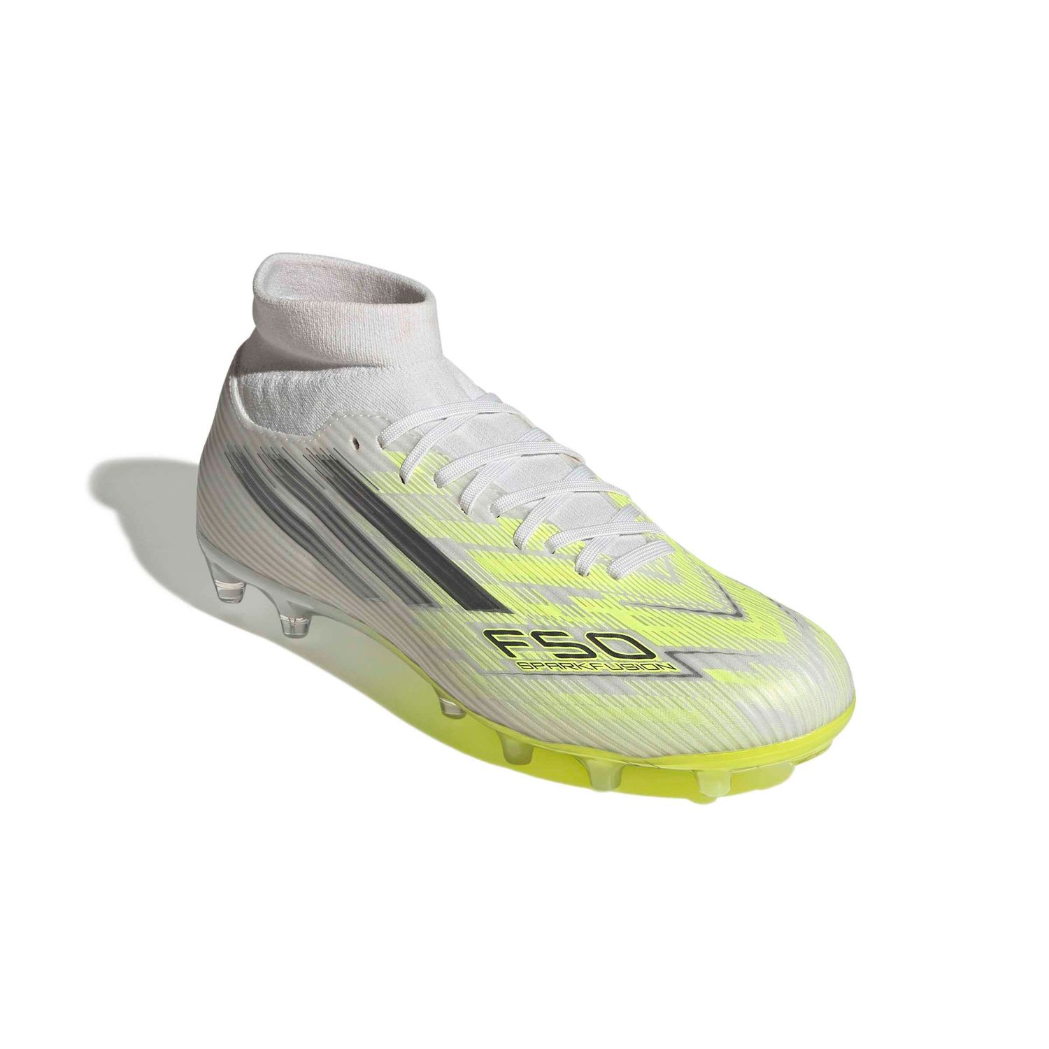 F50 SPARKFUSION LEAGUE FG/AG (WHITE/YELLOW)
