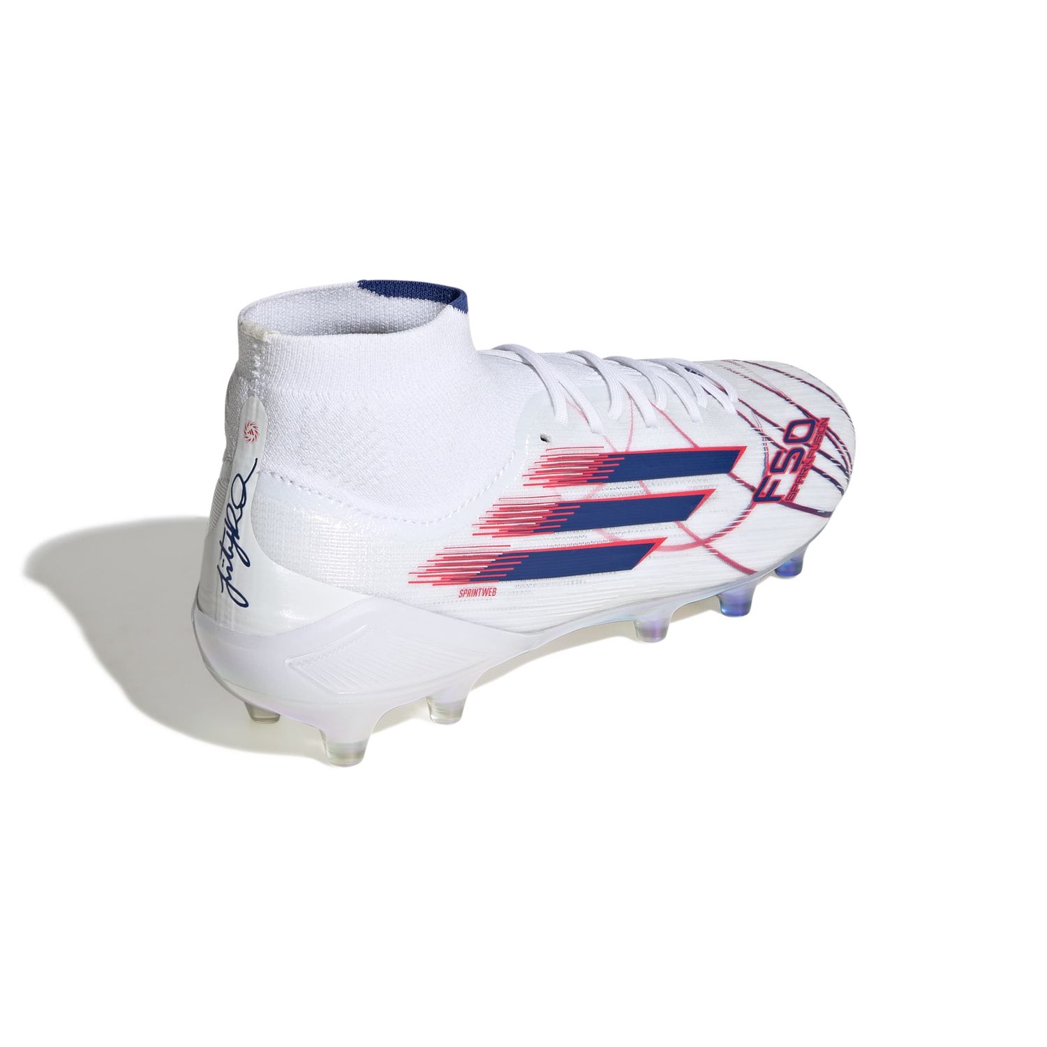 F50 SPARKFUSION ELITE FG/AG TR (WHITE/BLUE/RED)
