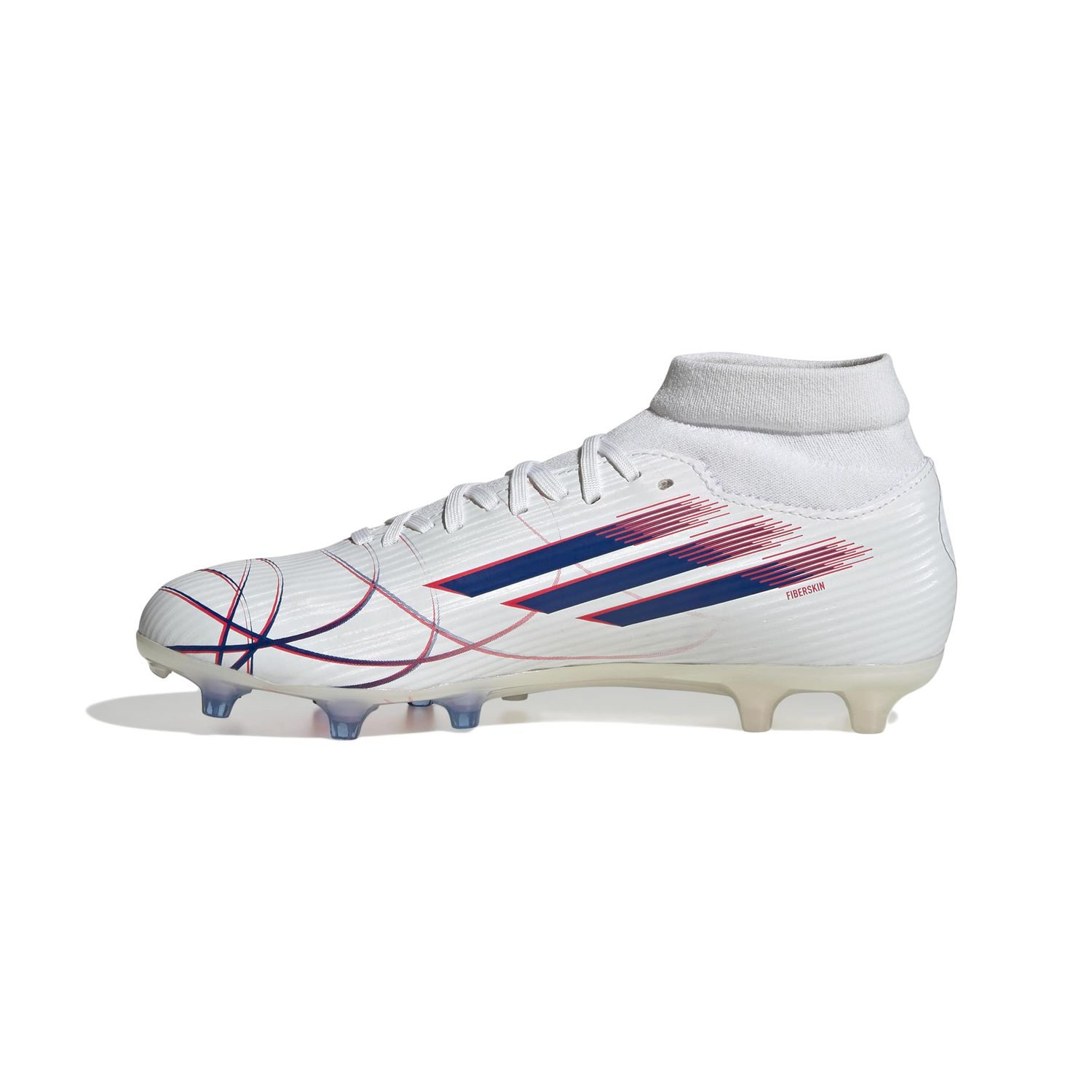 F50 SPARKFUSION LEAGUE FG/AG TR (WHITE/BLUE/RED)