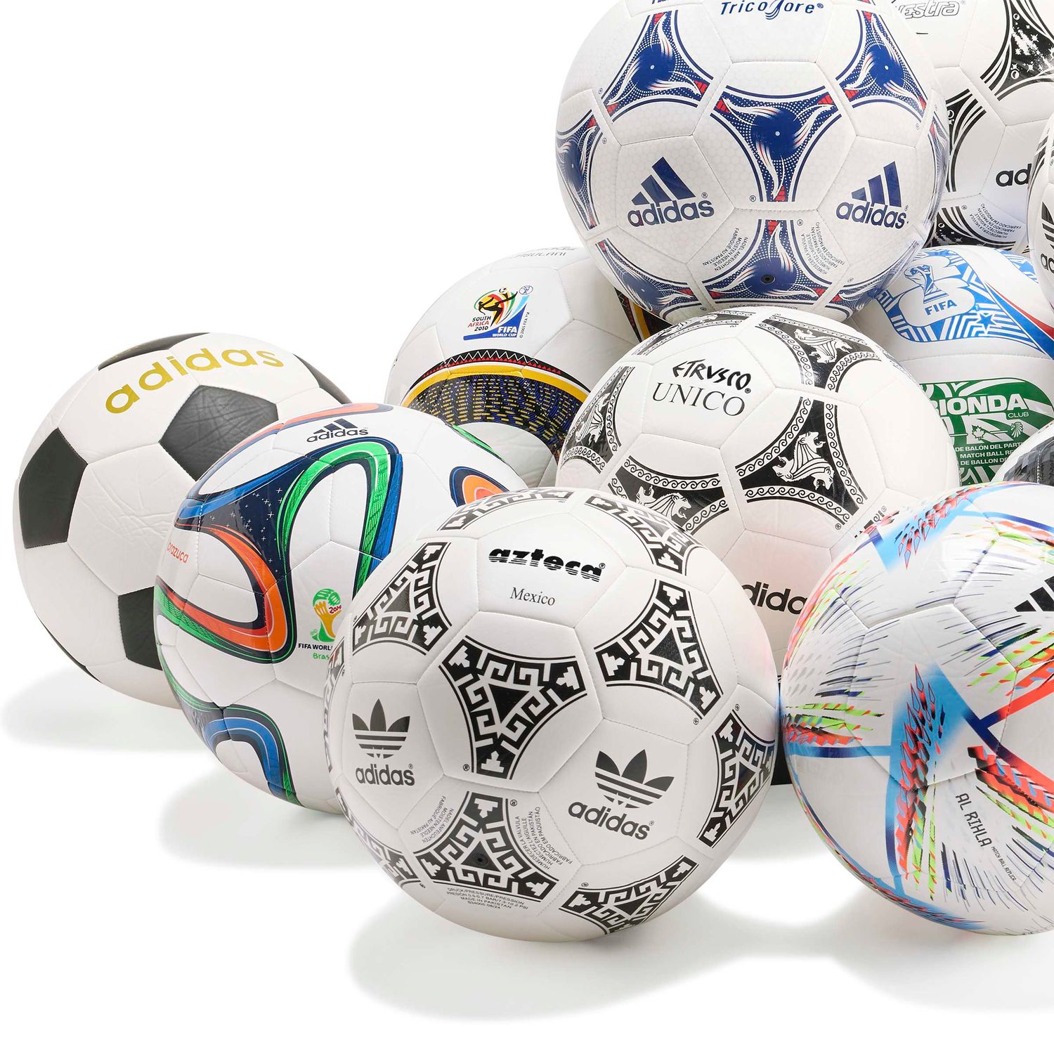 WORLD CUP HISTORICAL CLUB BALL SET