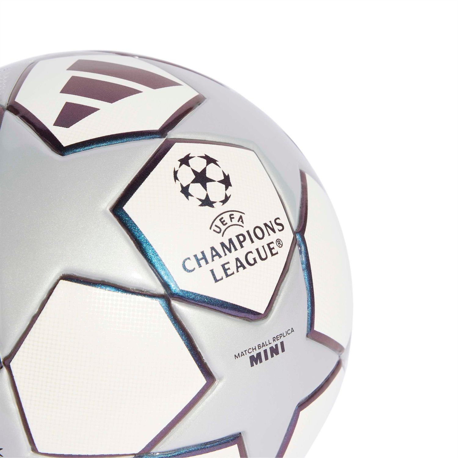 UCL 25/26 MINI BALL (WHITE/SILVER)