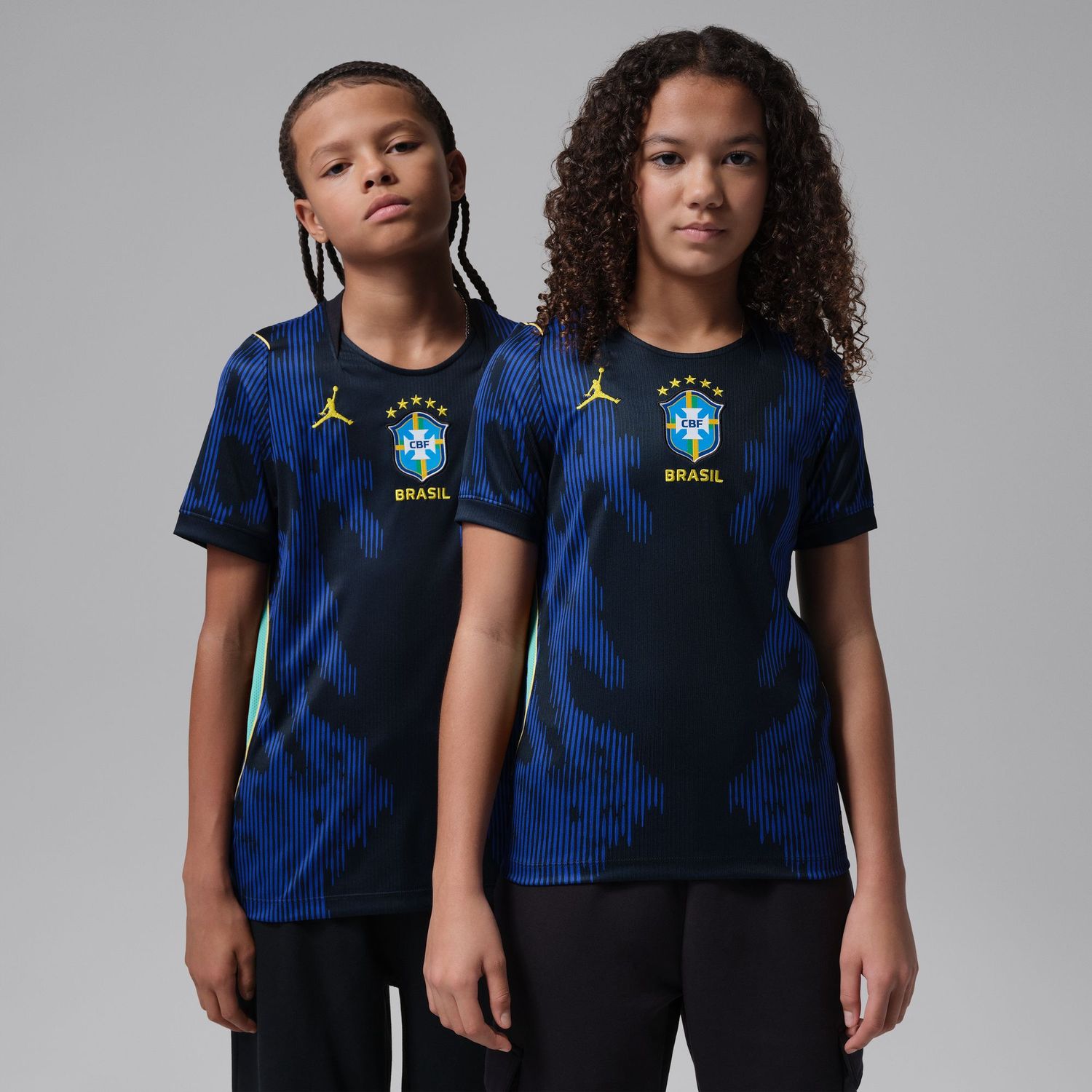 BRAZIL 2026 AWAY JERSEY YOUTH (BLUE/BLACK)