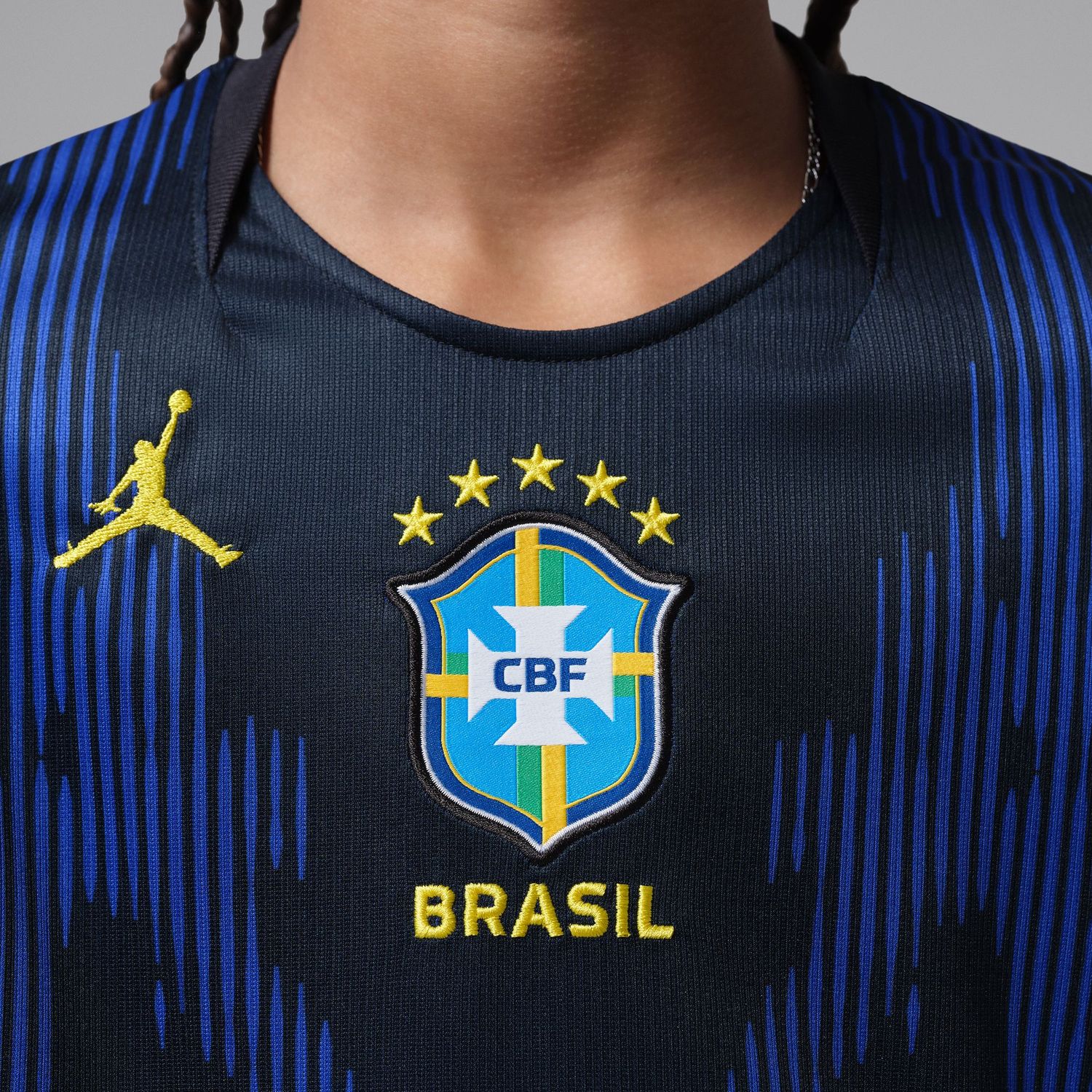 BRAZIL 2026 AWAY JERSEY YOUTH (BLUE/BLACK)