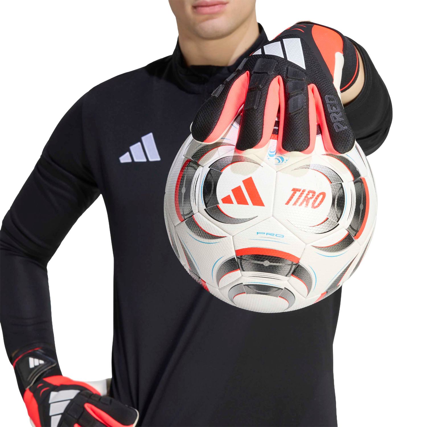 PREDATOR COMPETITION GK GLOVES (BLACK/RED/WHITE)
