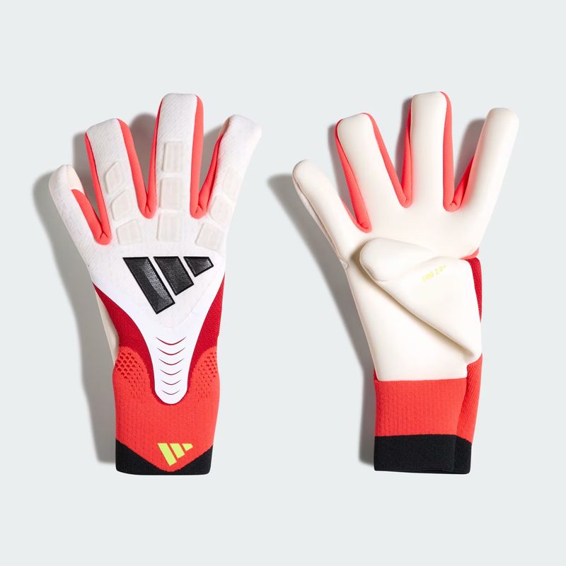 PREDATOR PRO GK GLOVES (WHITE/RED/BLACK)